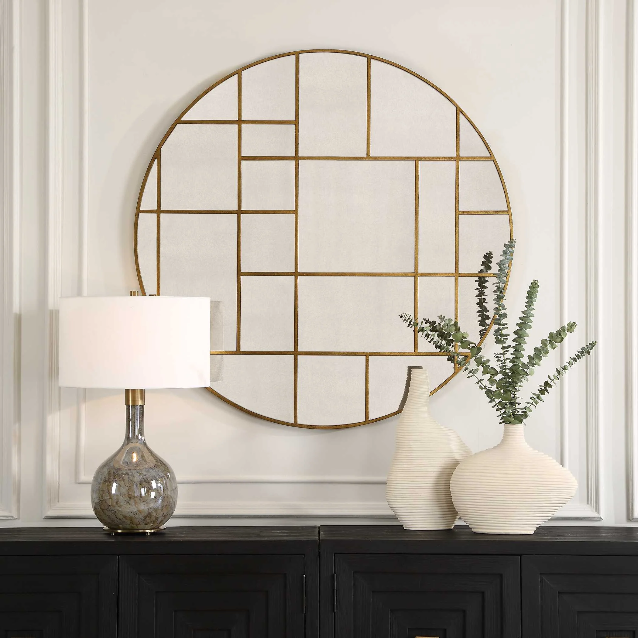 Geometric Round Mirror - Image 2
