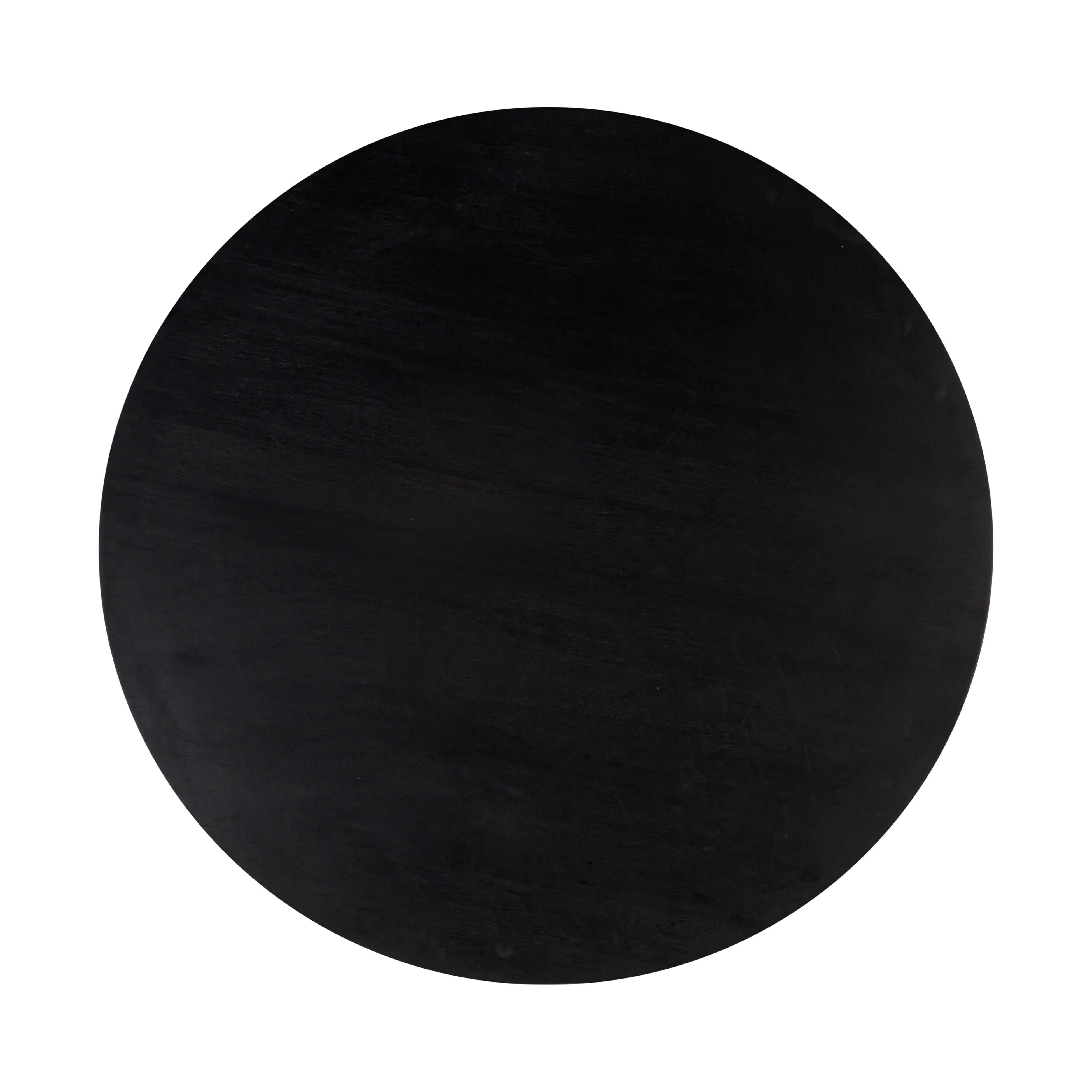 Gevra Black Acacia & Faux Plaster Dining Table - Image 5