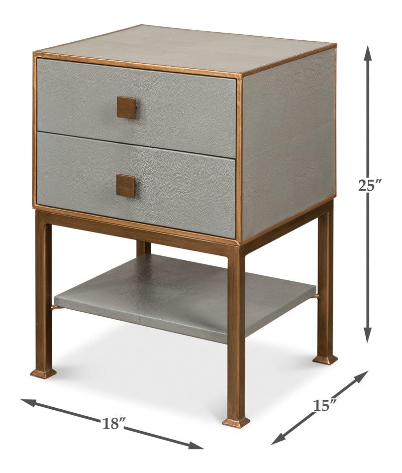 Gillian Two Drawer Nightstand - Image 6