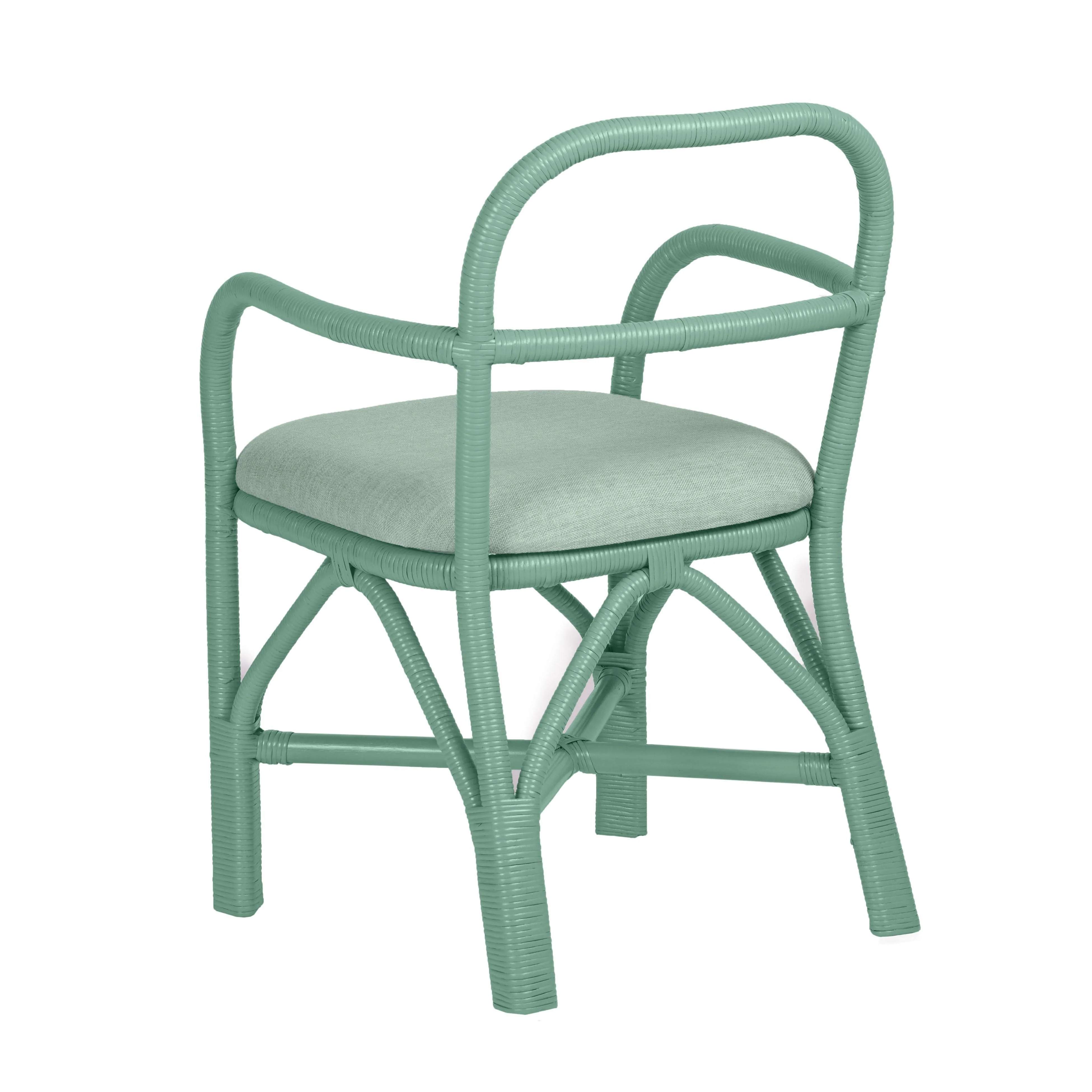 Ginny Rattan Dining Chair - Image 12