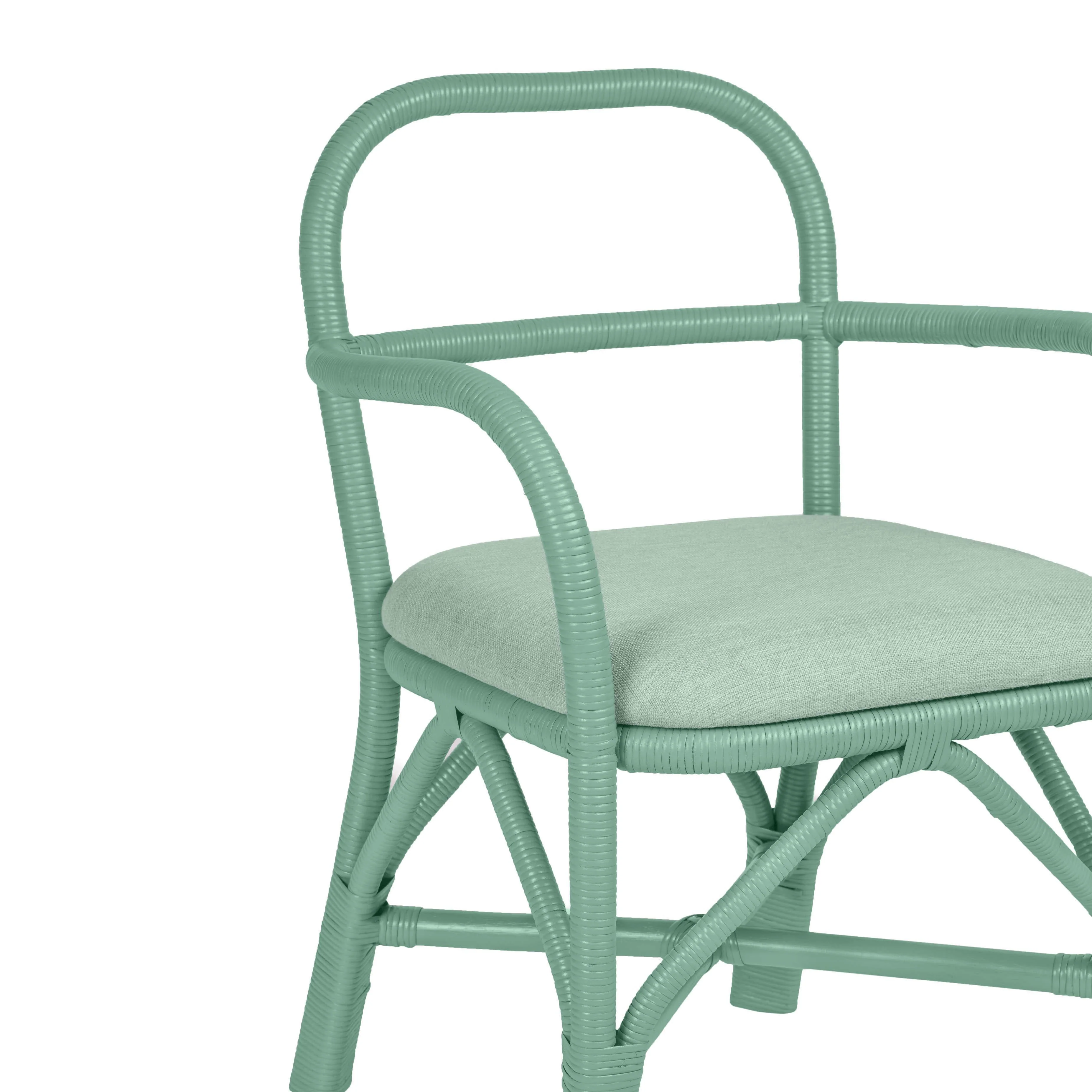 Ginny Rattan Dining Chair - Image 13