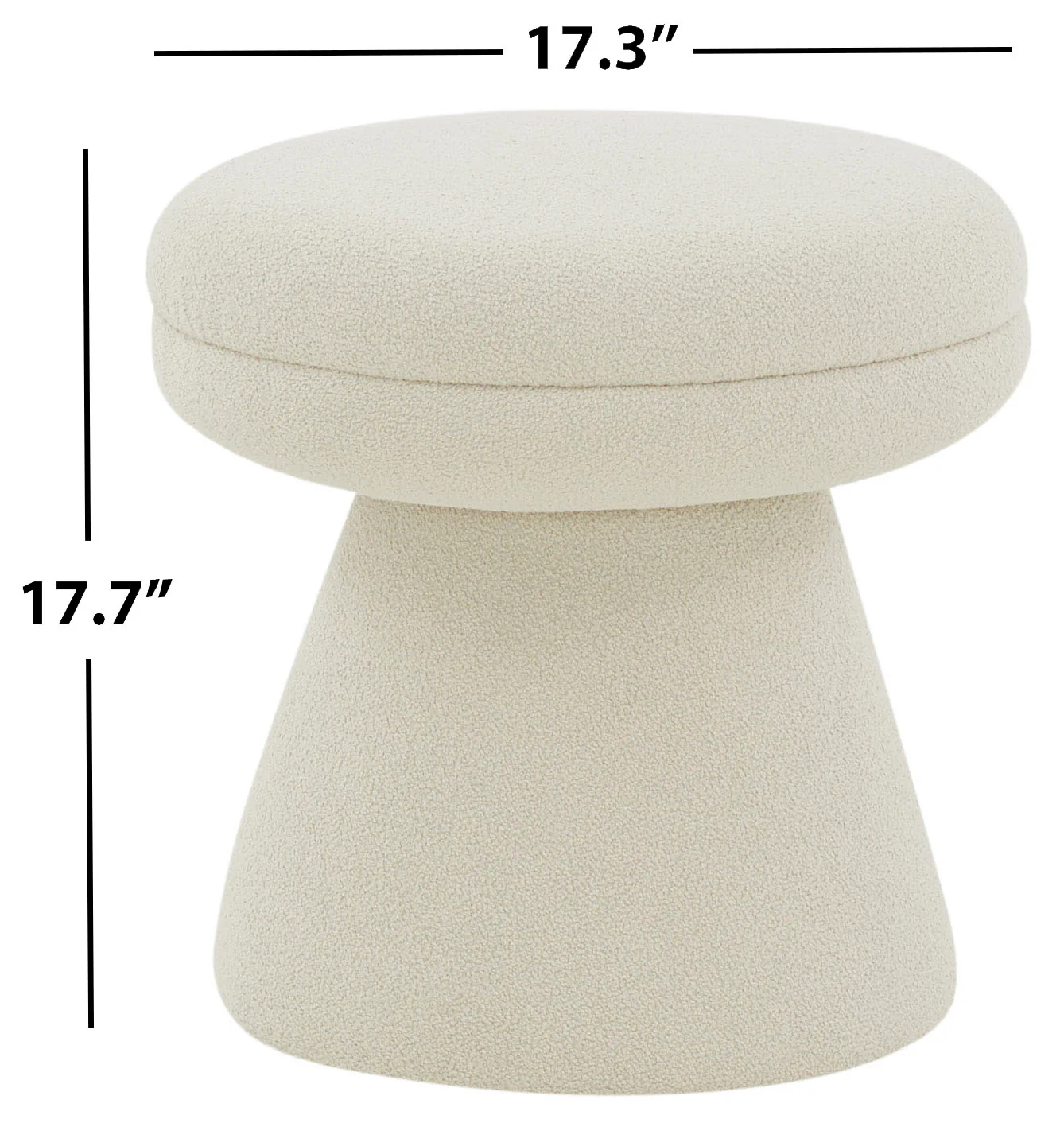 Gisella Boucle Ottoman - Image 9