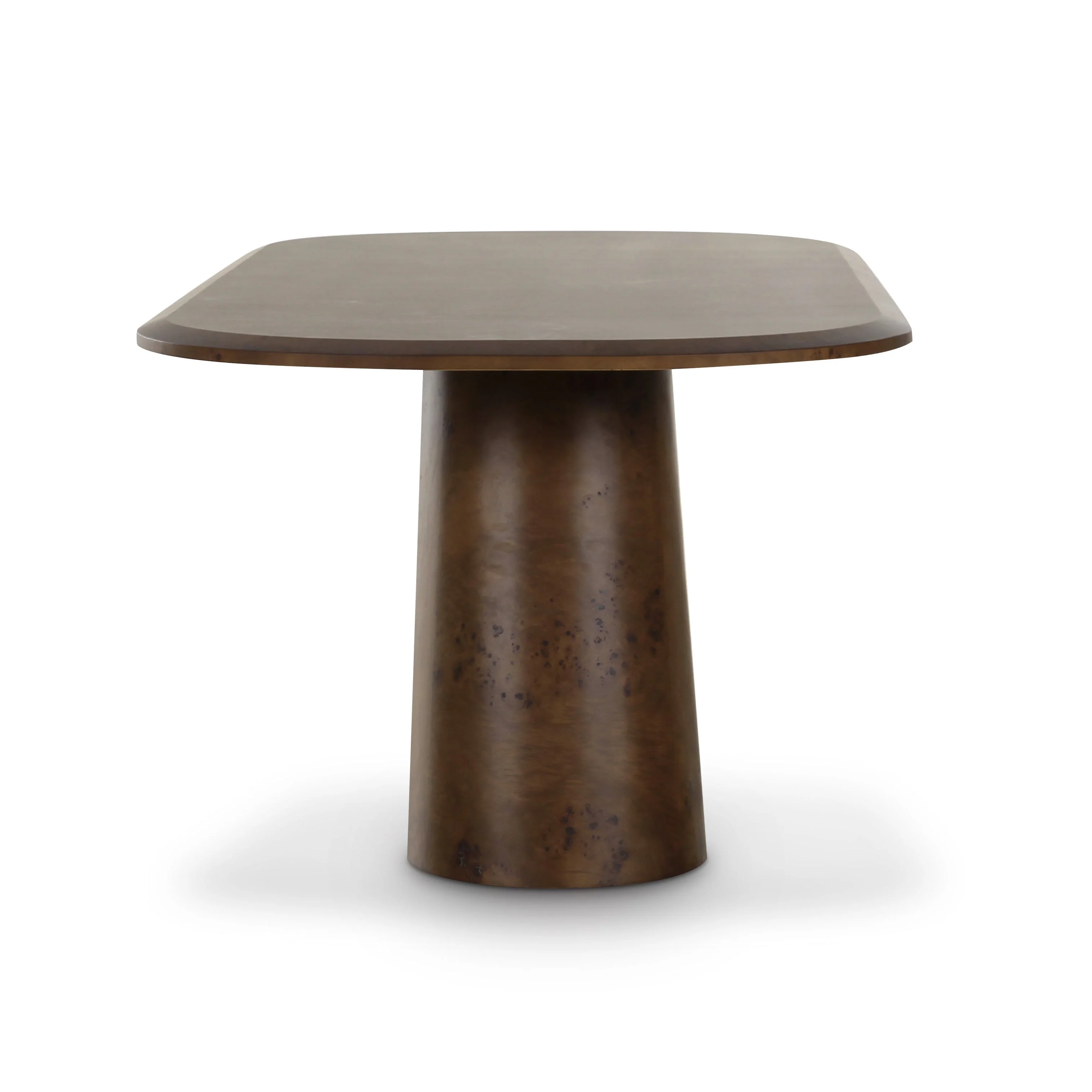 Gladyss 87" Burl Oval Dining Table - Image 4