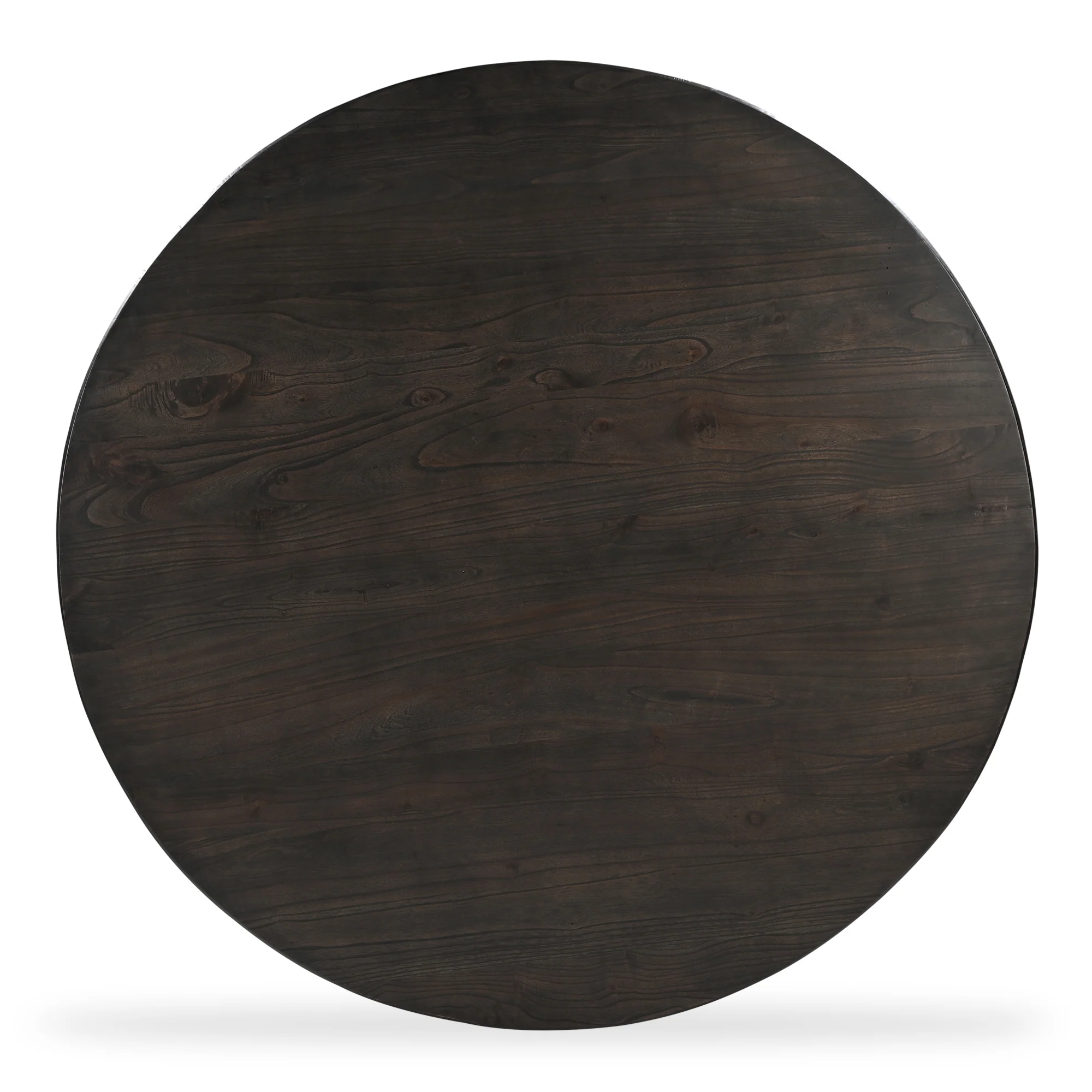 Glenn Round Dining Table Dark Brown - Image 4