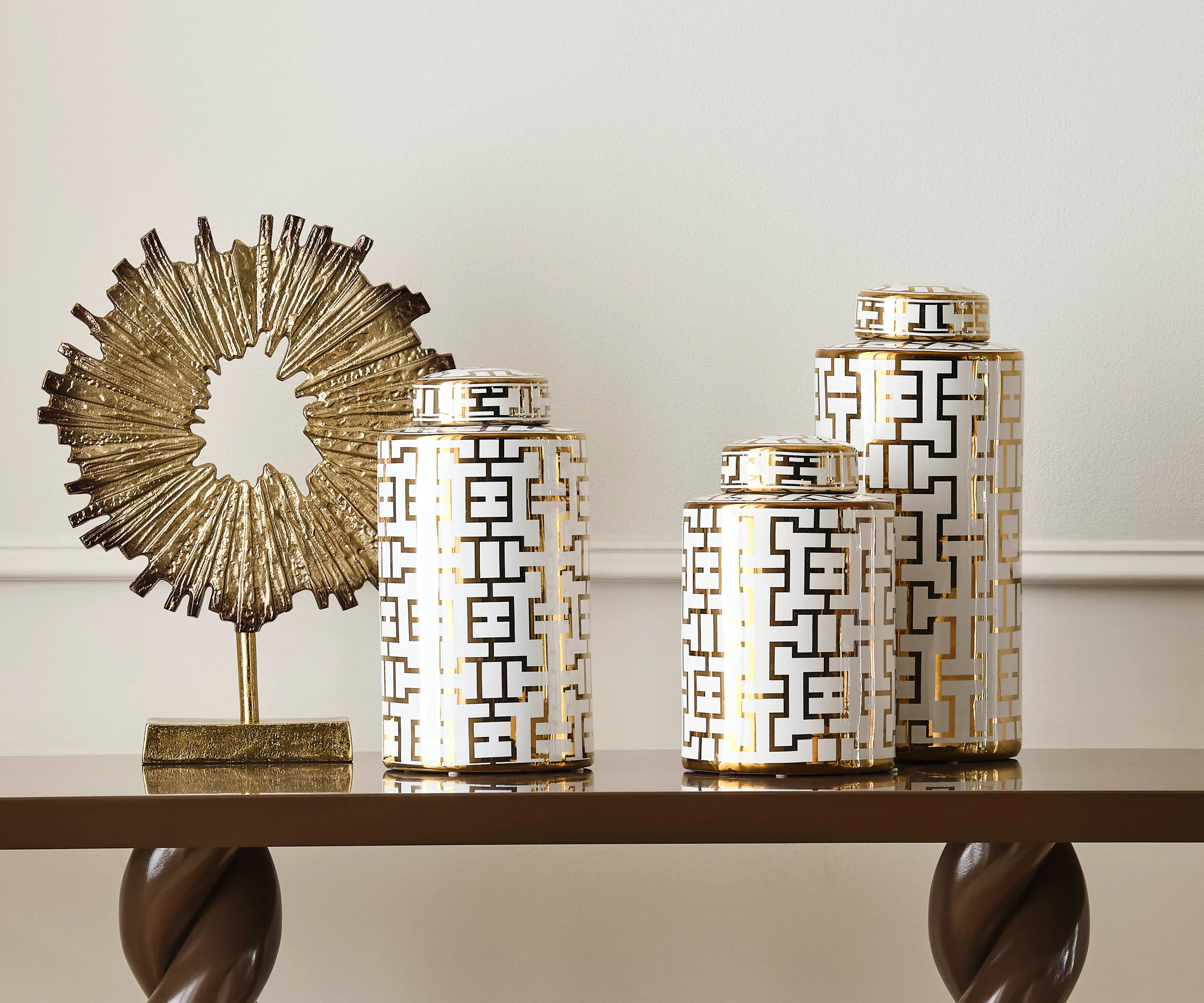 Gold/Brown Ombre Sculpture - Image 2