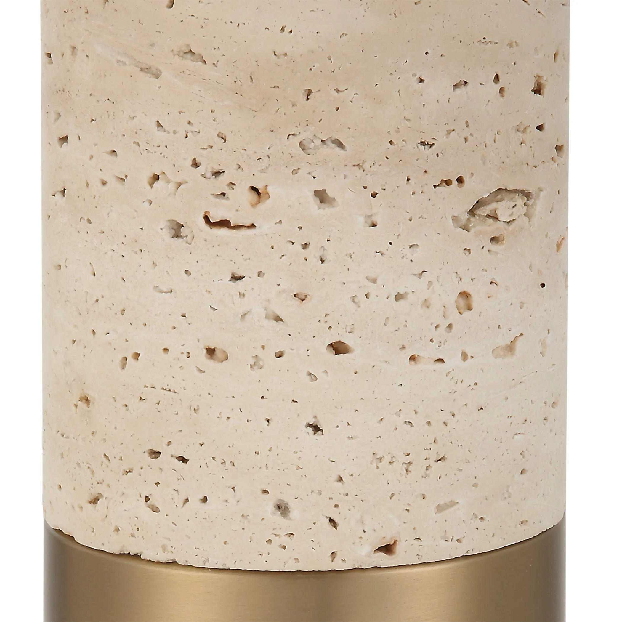 Gravitas Elegant Brass & Stone Lamp - Image 6