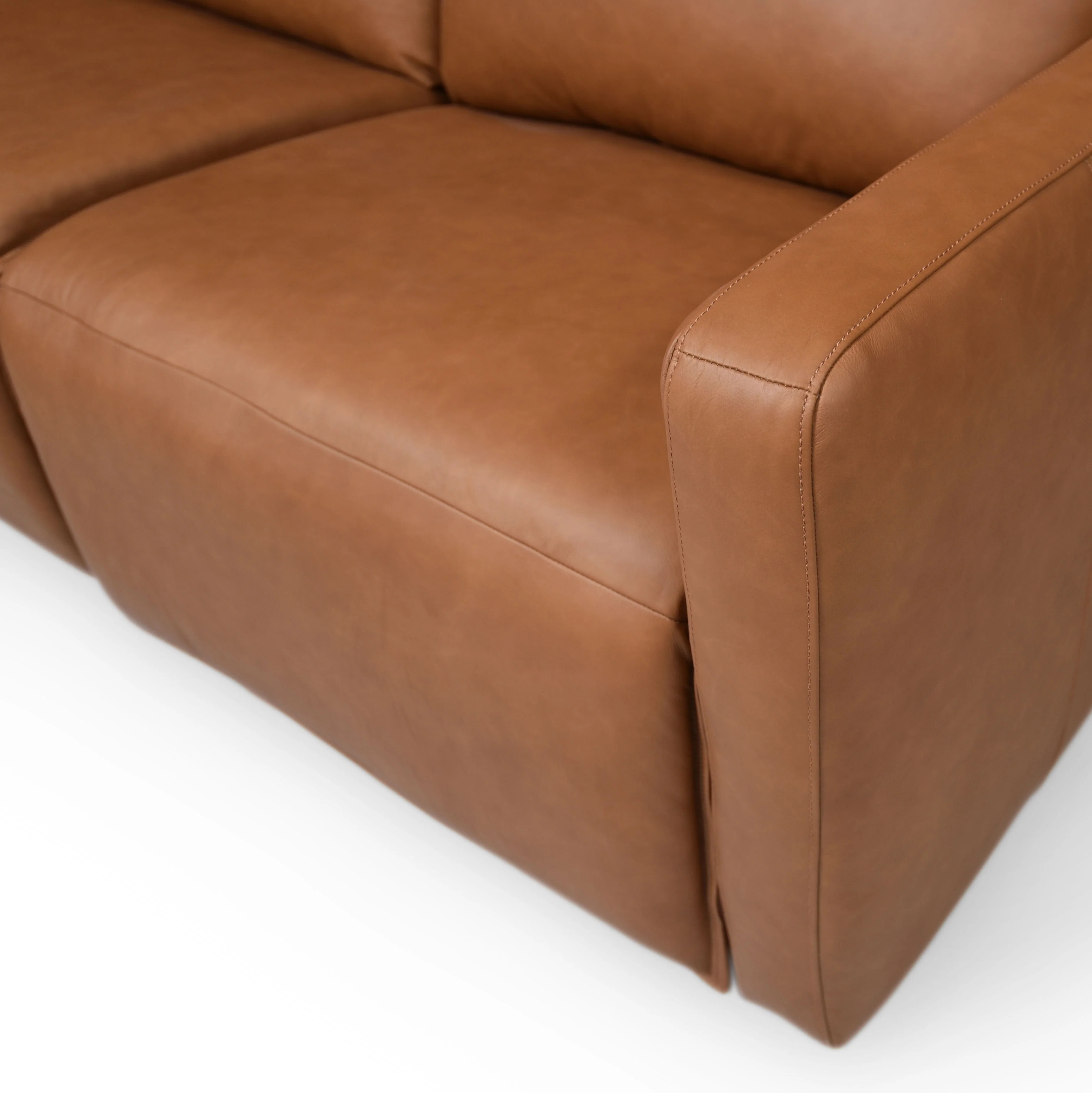 Gretel Leather L-Shaped Sectional Sofa - Image 5