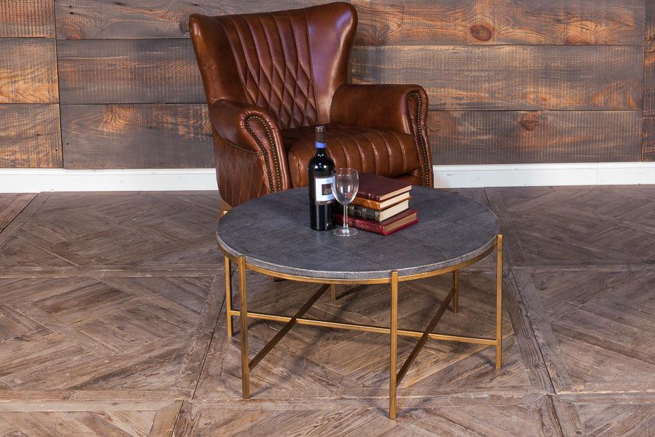 Grey Shagreen Coffee Table - Image 2