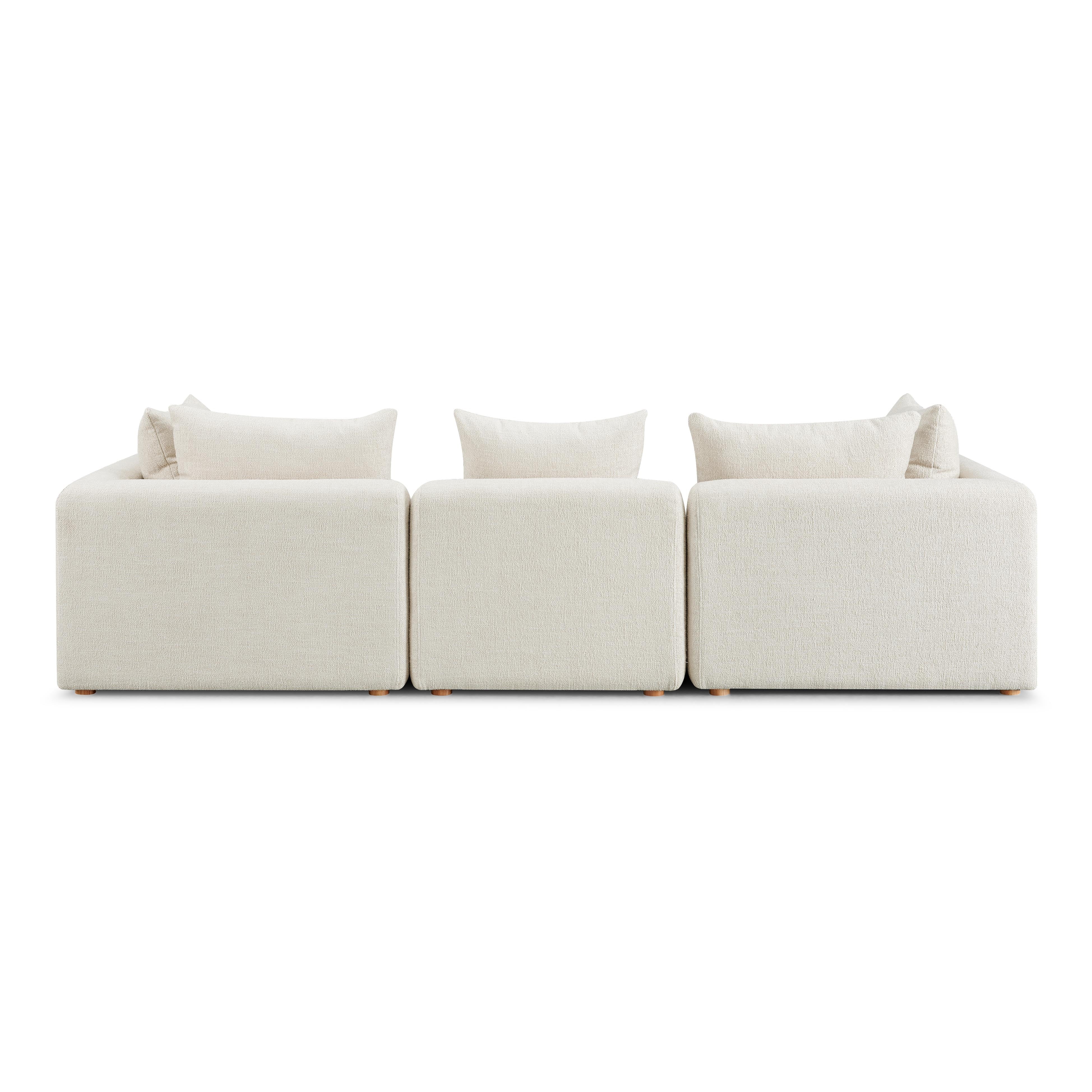 Hangover 112.5" Textured Fabric Sofa - Image 3