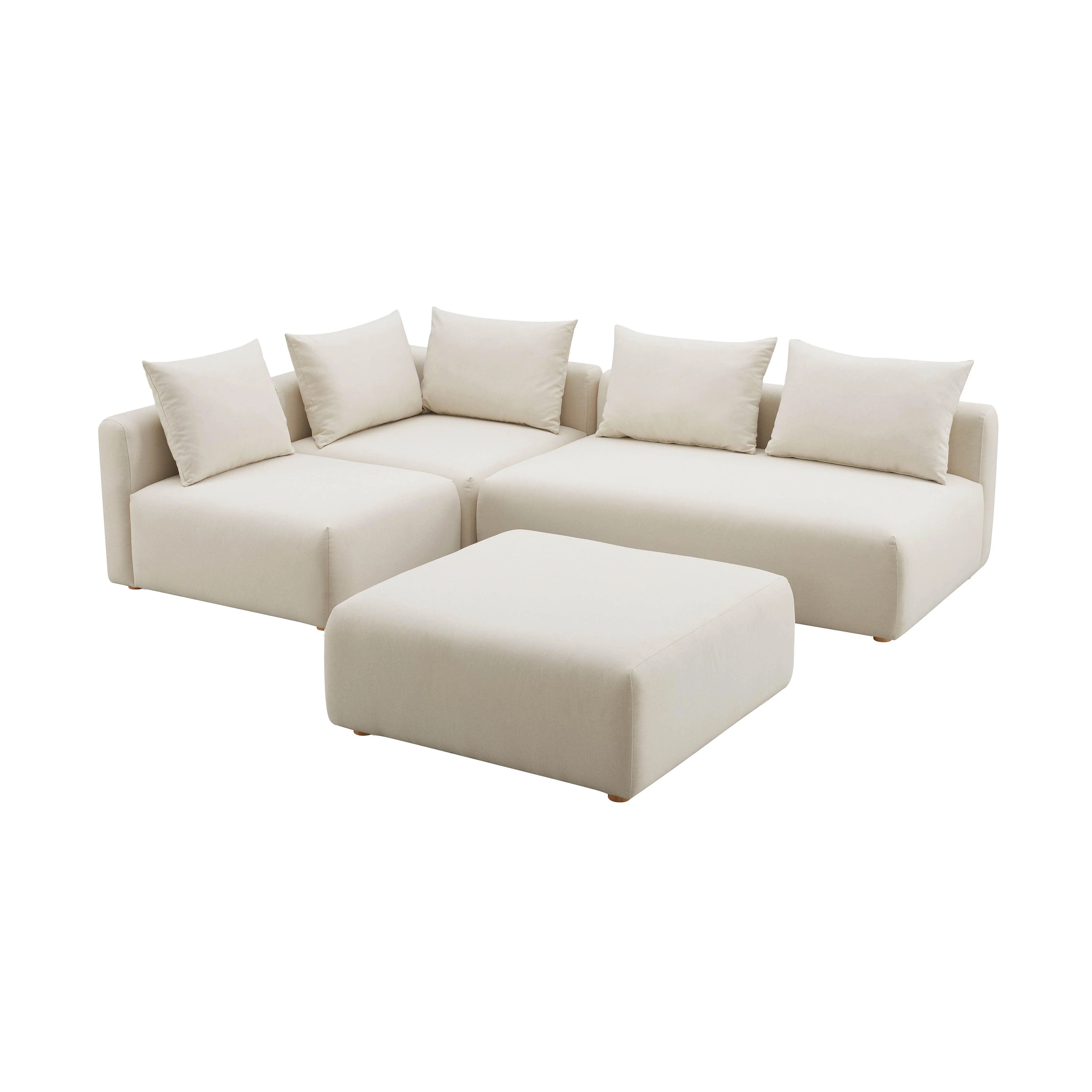 Hangover 4-Piece Modular Chaise Sectional - Image 7
