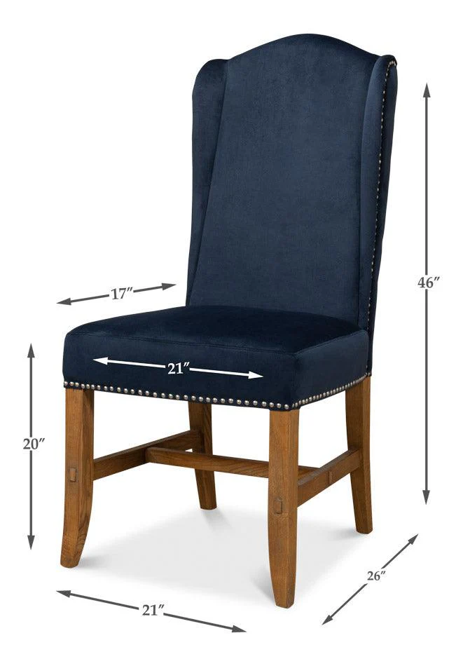 High Back Dining Chair - Set of 2 - Image 6