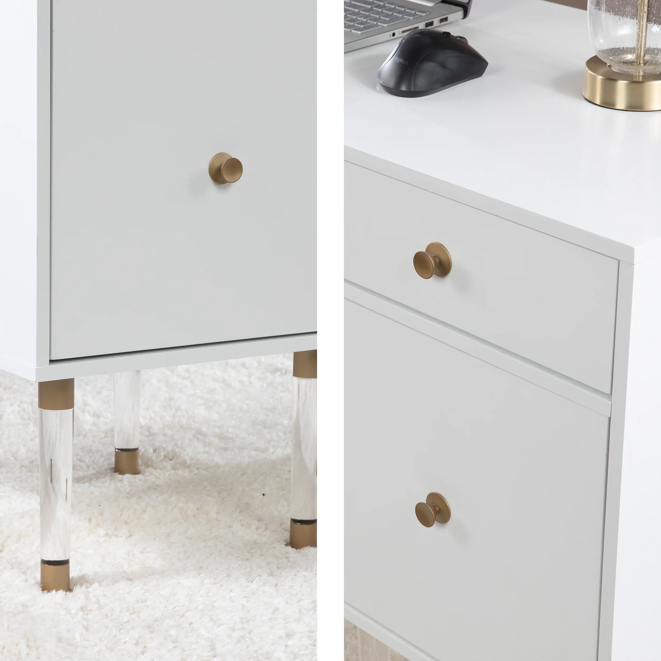 Holly & Martin Helston White Writing Desk - Image 6