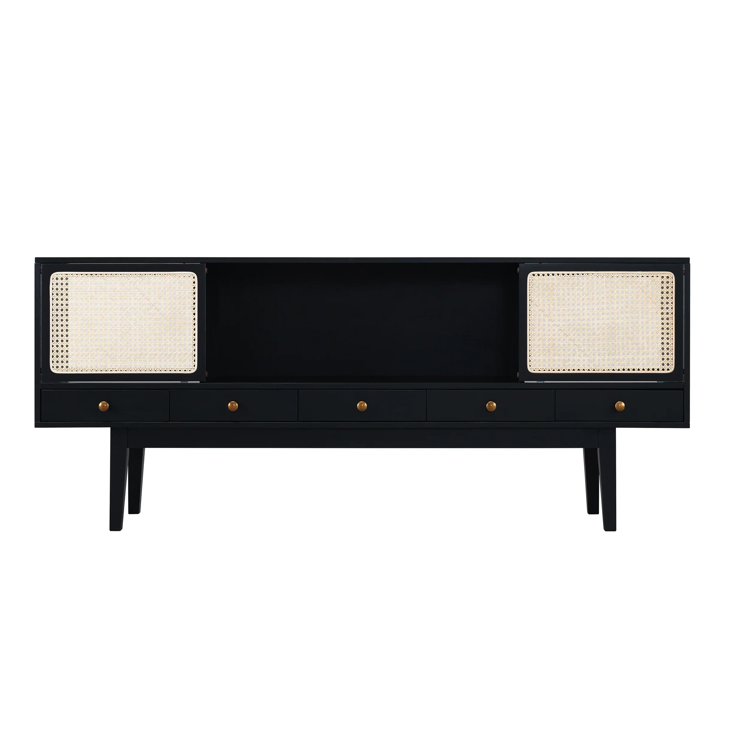Holly & Martin Simms Midcentury Modern Media Console - Black - Image 3