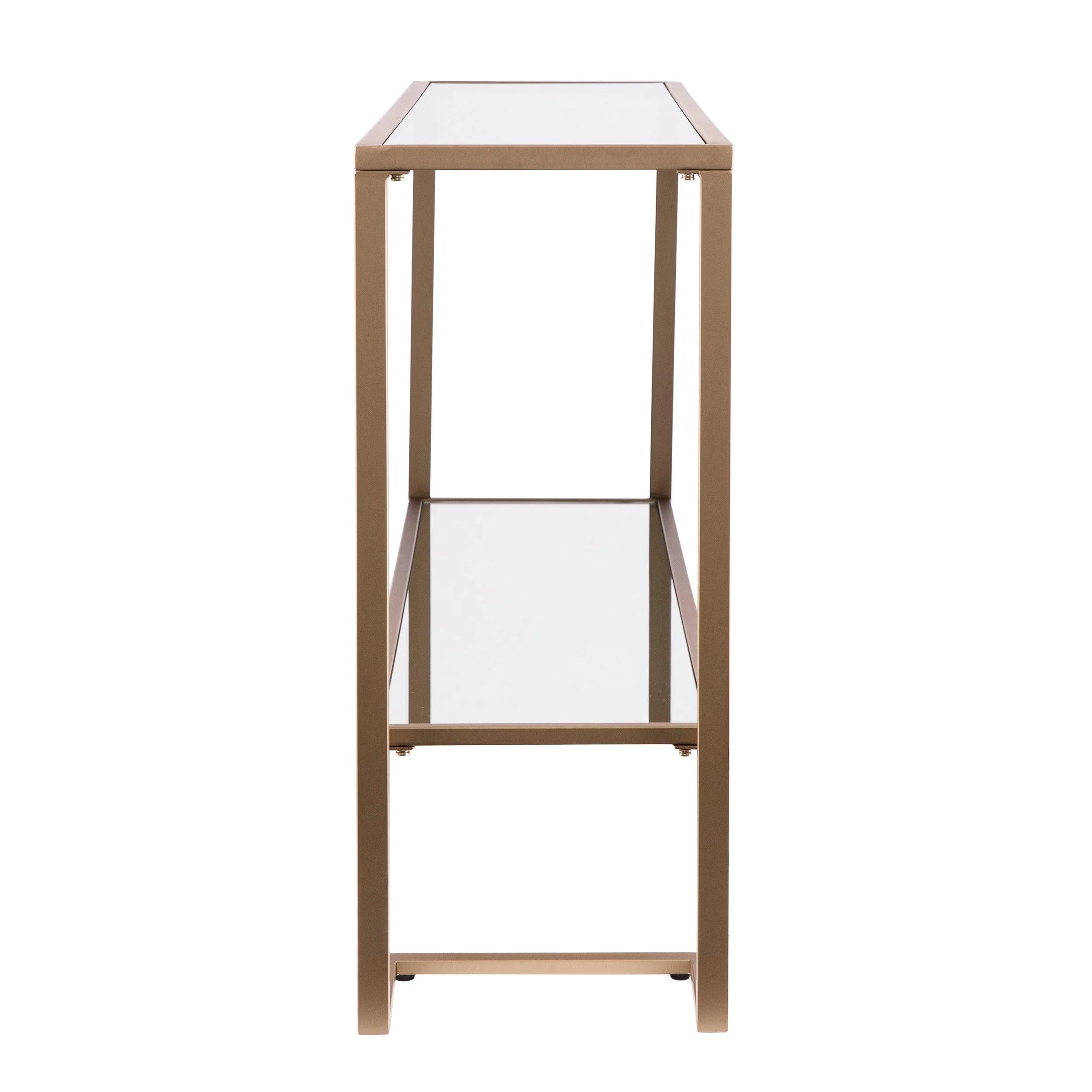 Horten Glam Narrow Console - Gold w/ Mirror - Image 7