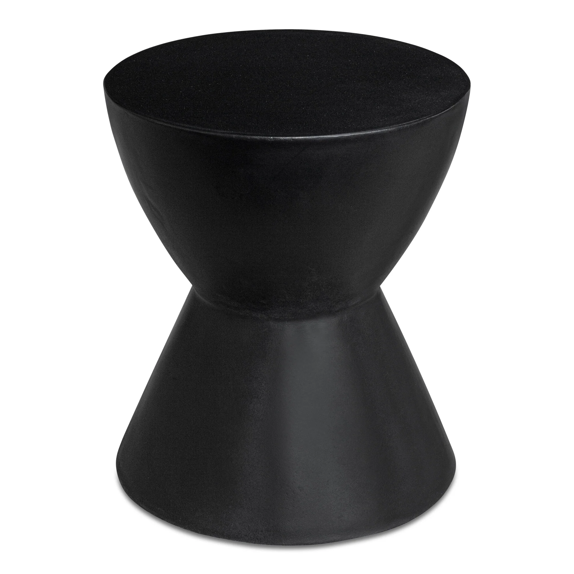 Hourglass Outdoor Stool Black - Image 3