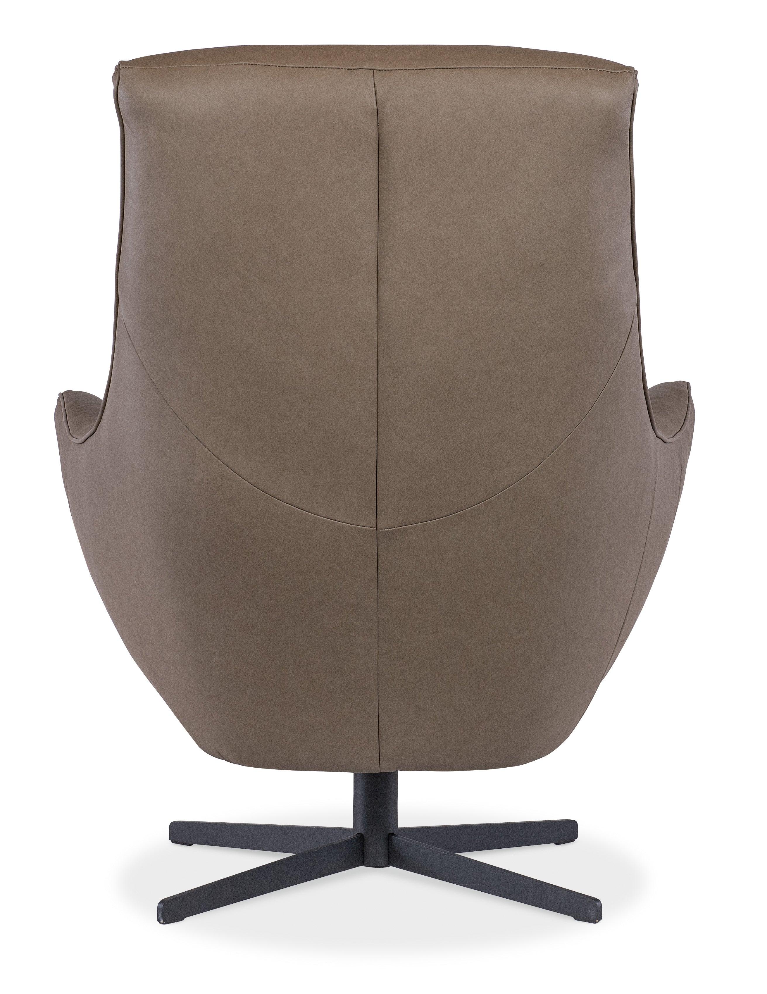 Hughes Swivel Chair - Brown - Image 2