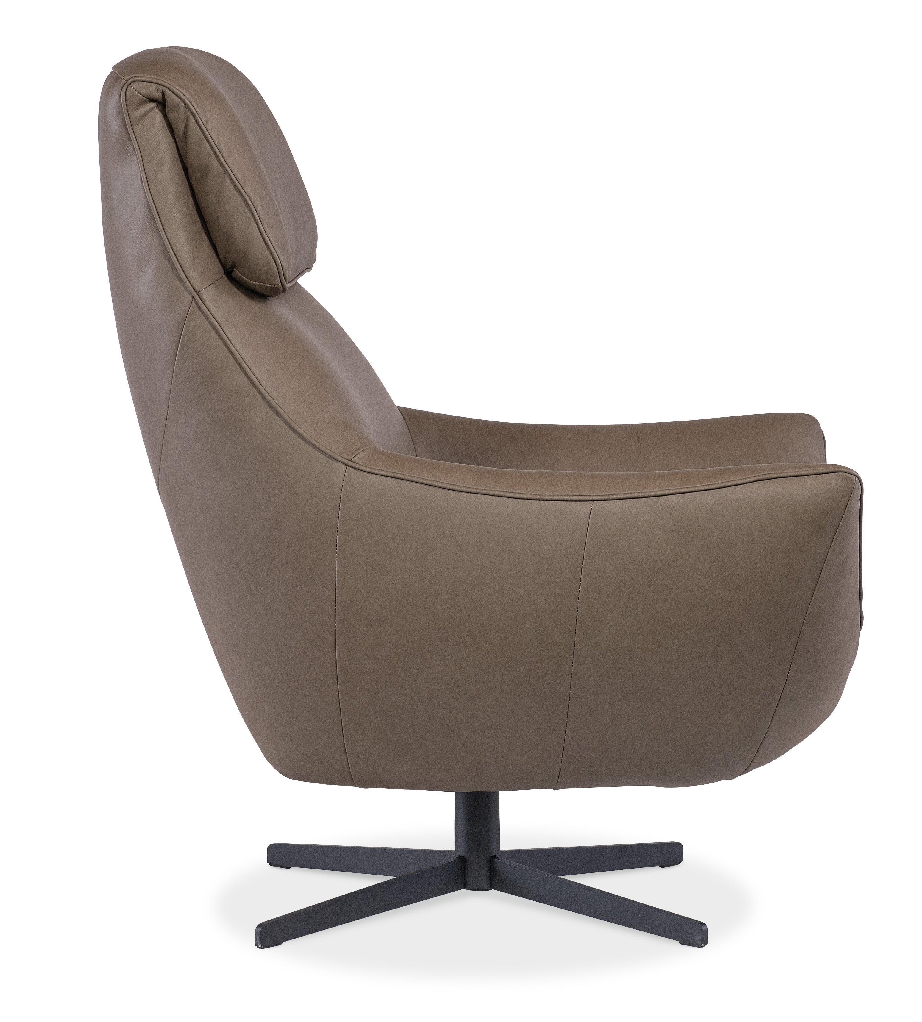 Hughes Swivel Chair - Brown - Image 3