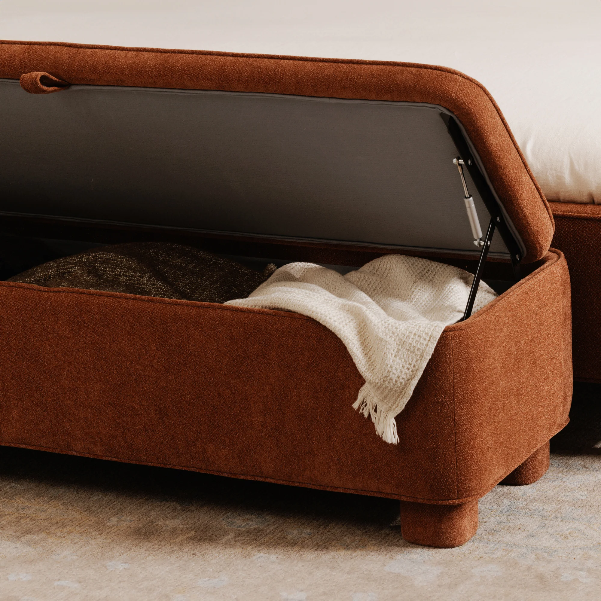 Ichigo Storage Bench Deep Orange - Image 2