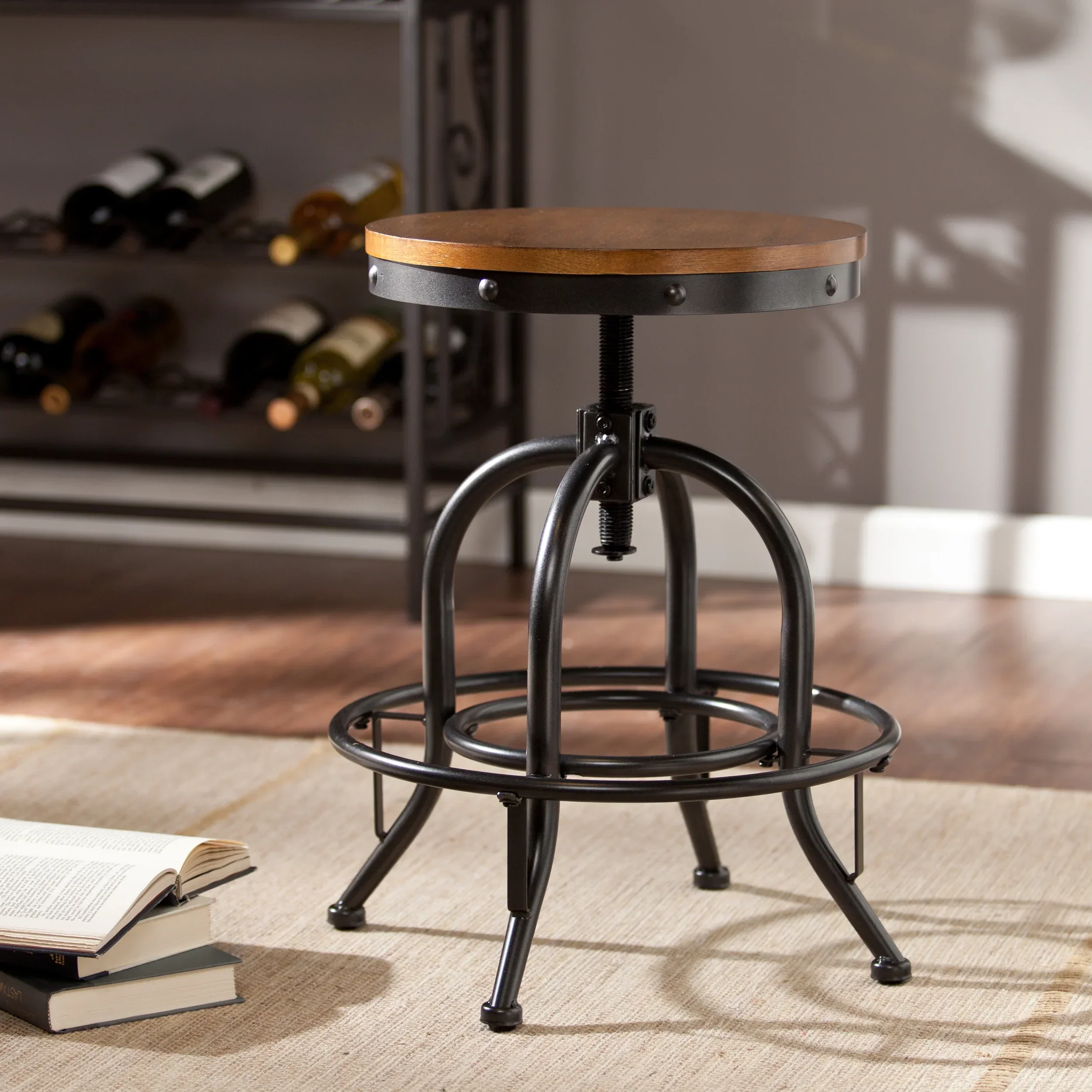 Industrial Adjustable Stool - Image 2