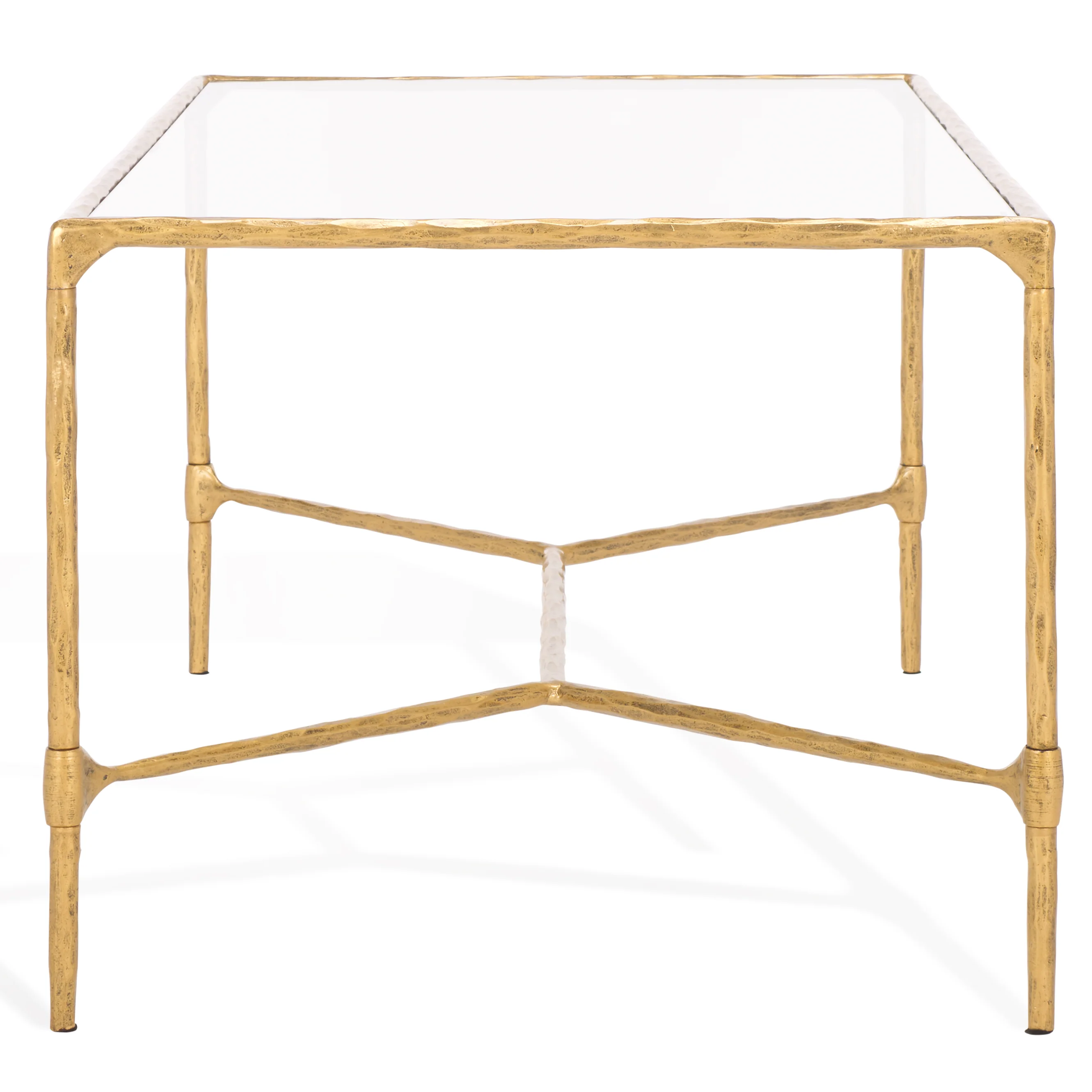 Isabellina Metal And Glass Coffee Table - Image 8