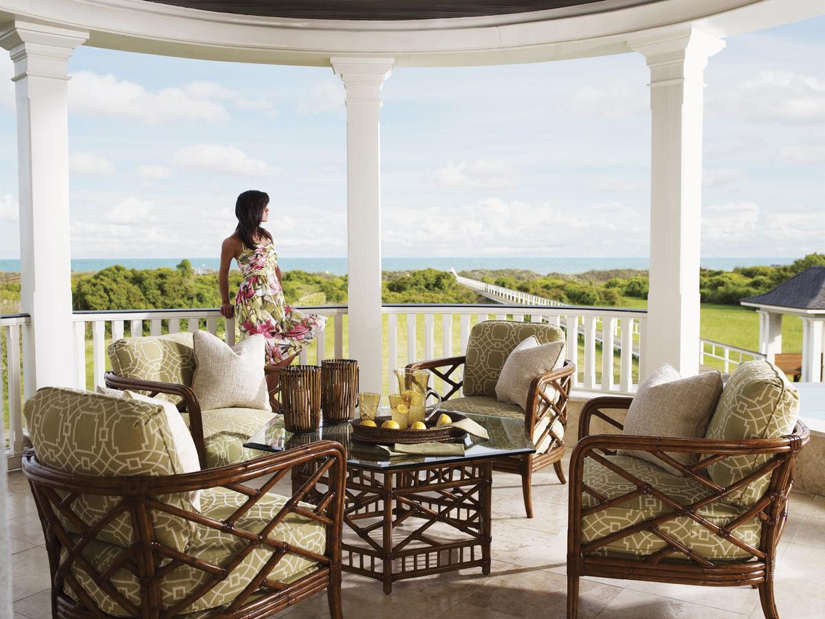 Island Estate Key Largo Cocktail Table With Glass Top - Image 3