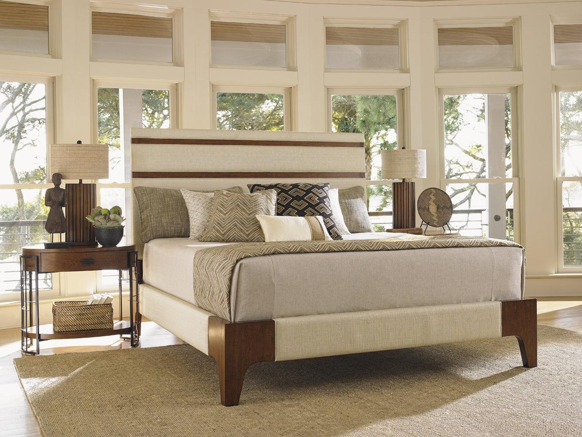 Island Fusion Mandarin Upholstered Panel Bed - Image 2