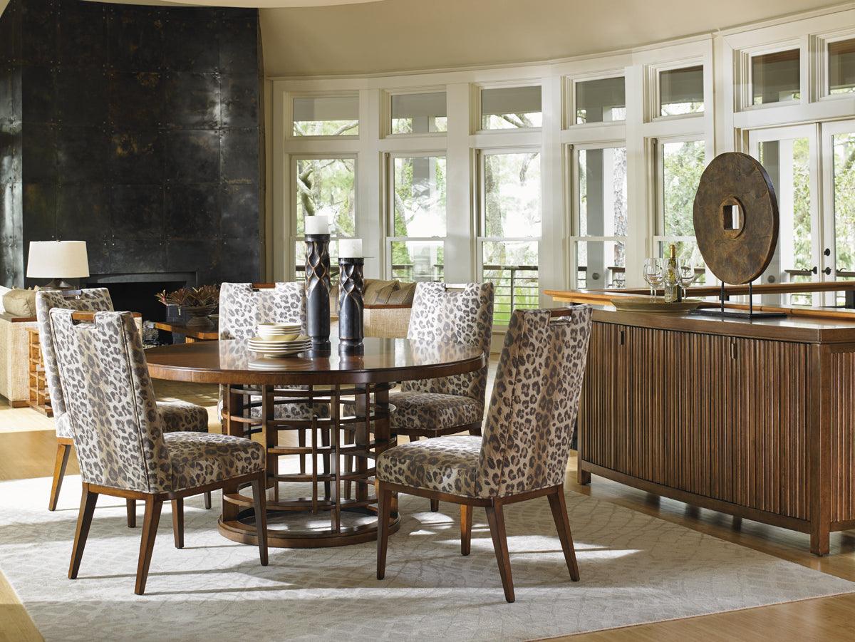 Island Fusion Meridien Round Dining Table With Wooden Top - Image 2