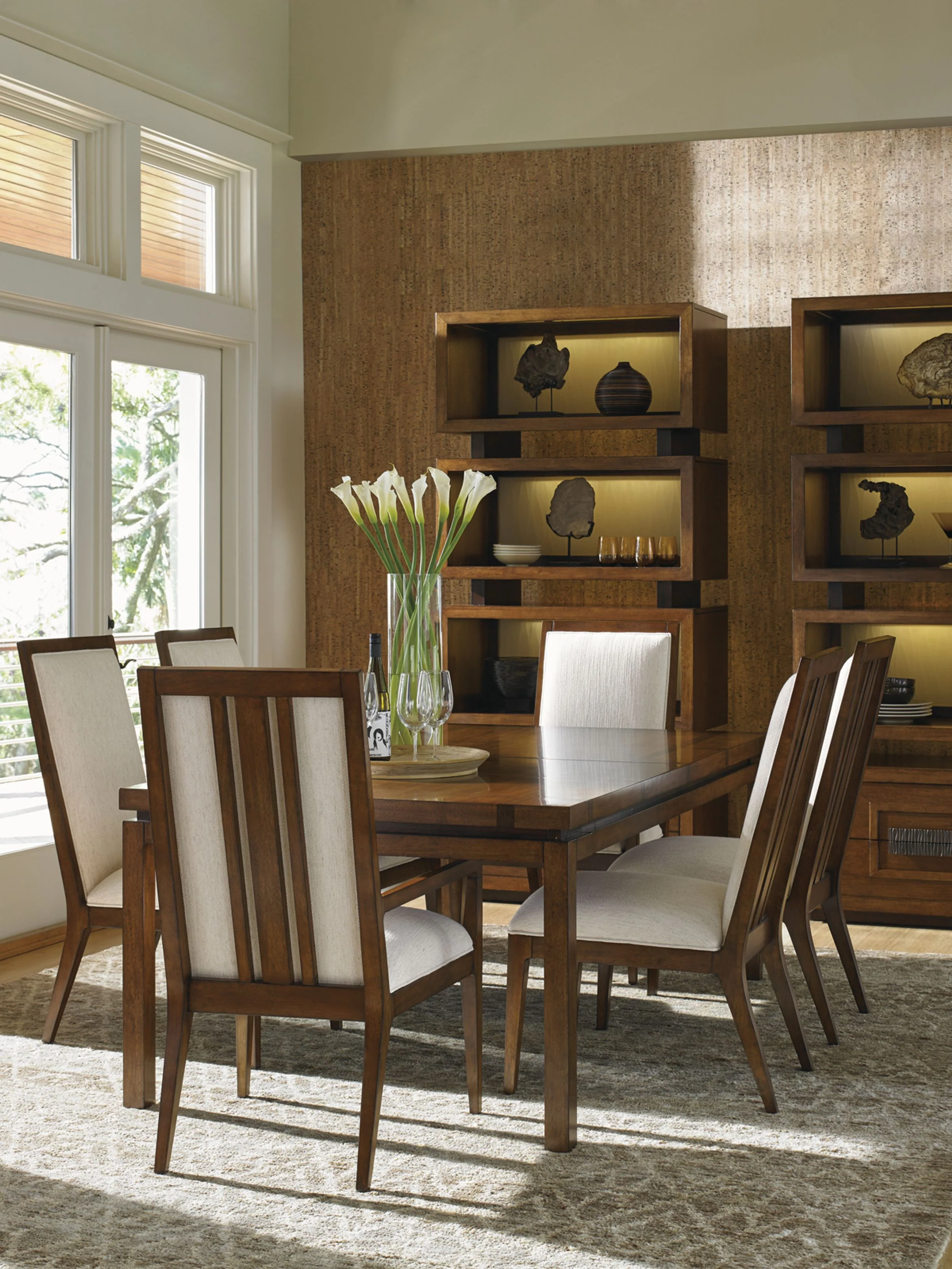 Island Fusion Natori Slat Back Arm Chair - Image 4
