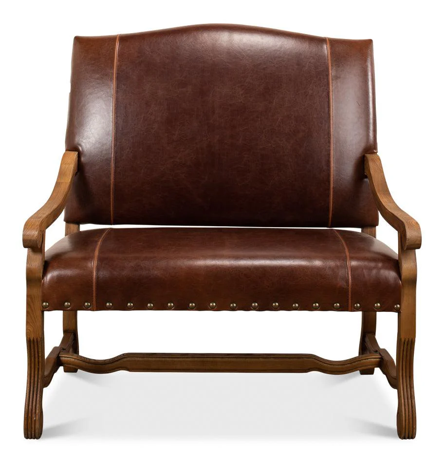 Italian Leather Settee - Image 2