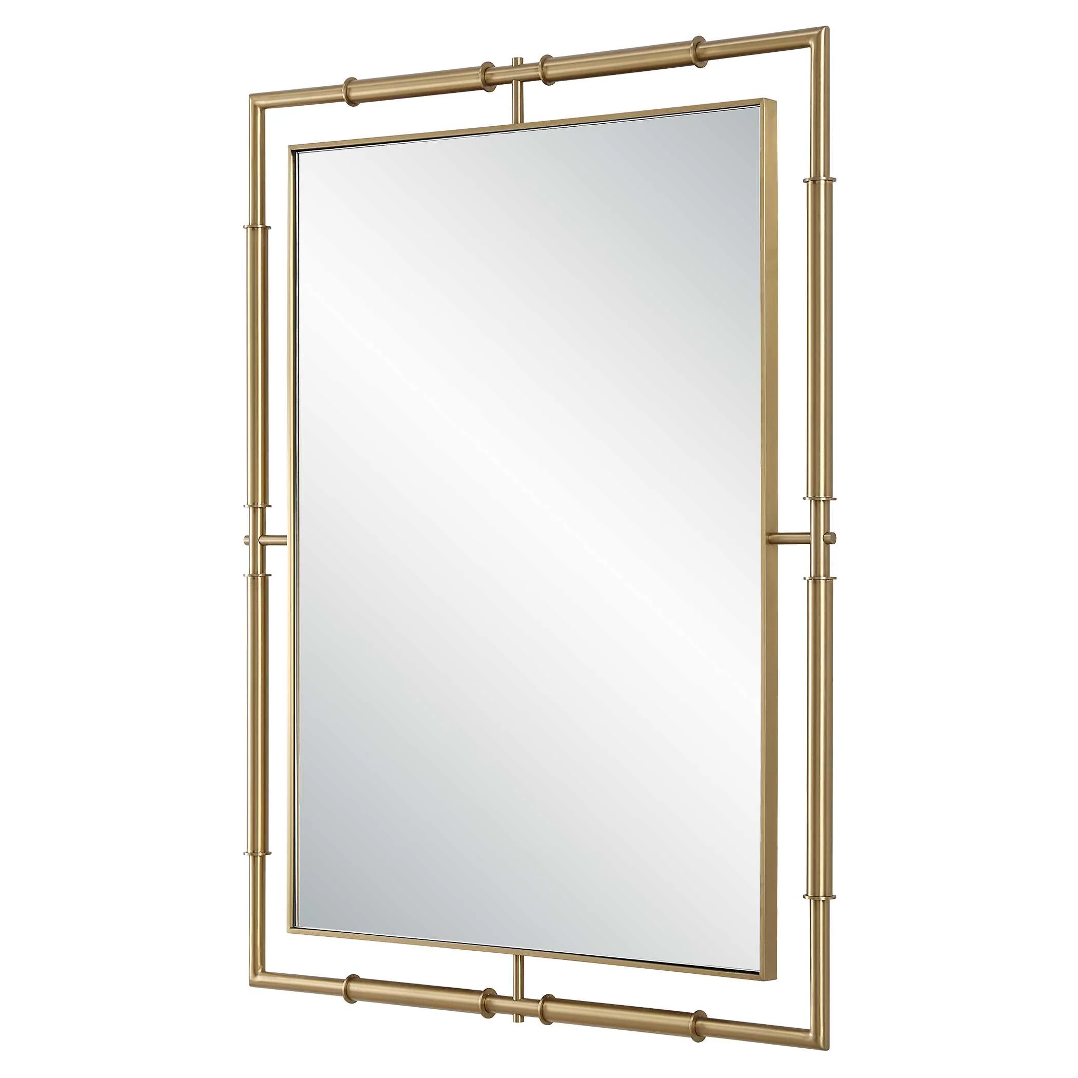 It's All Connected Rectangle Brass Mirror - Image 4