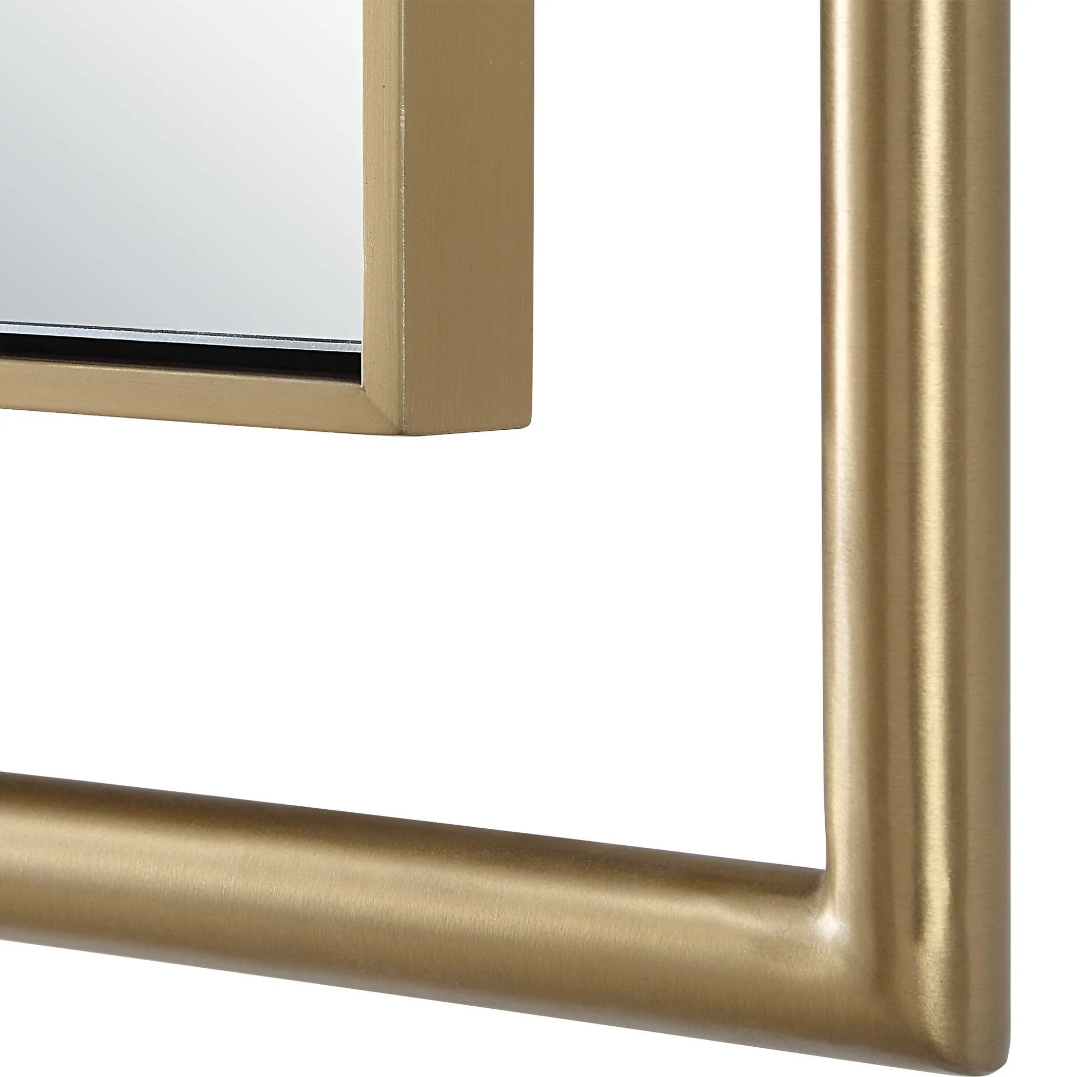 It's All Connected Rectangle Brass Mirror - Image 5