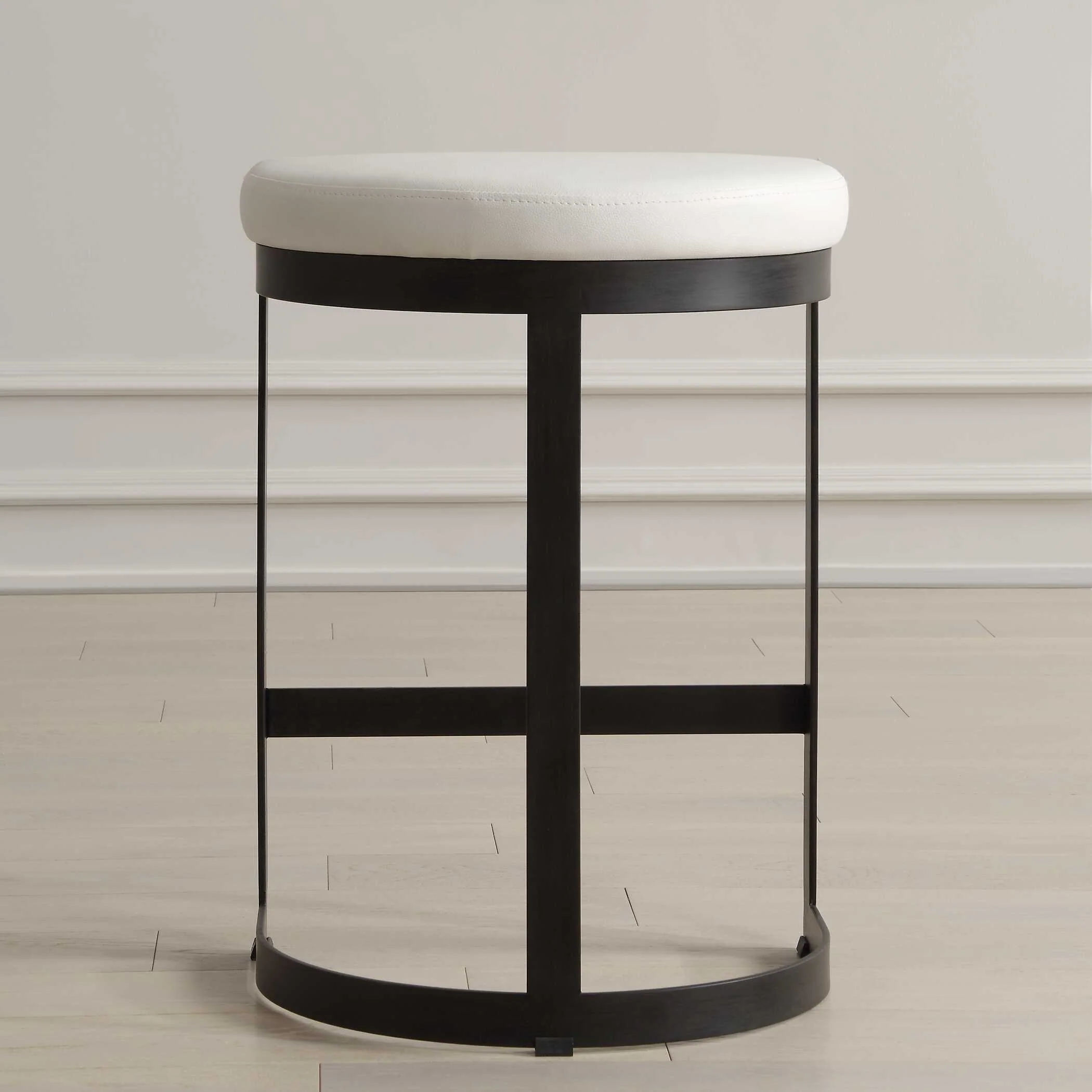 Ivanna White Counter Stool - Image 3