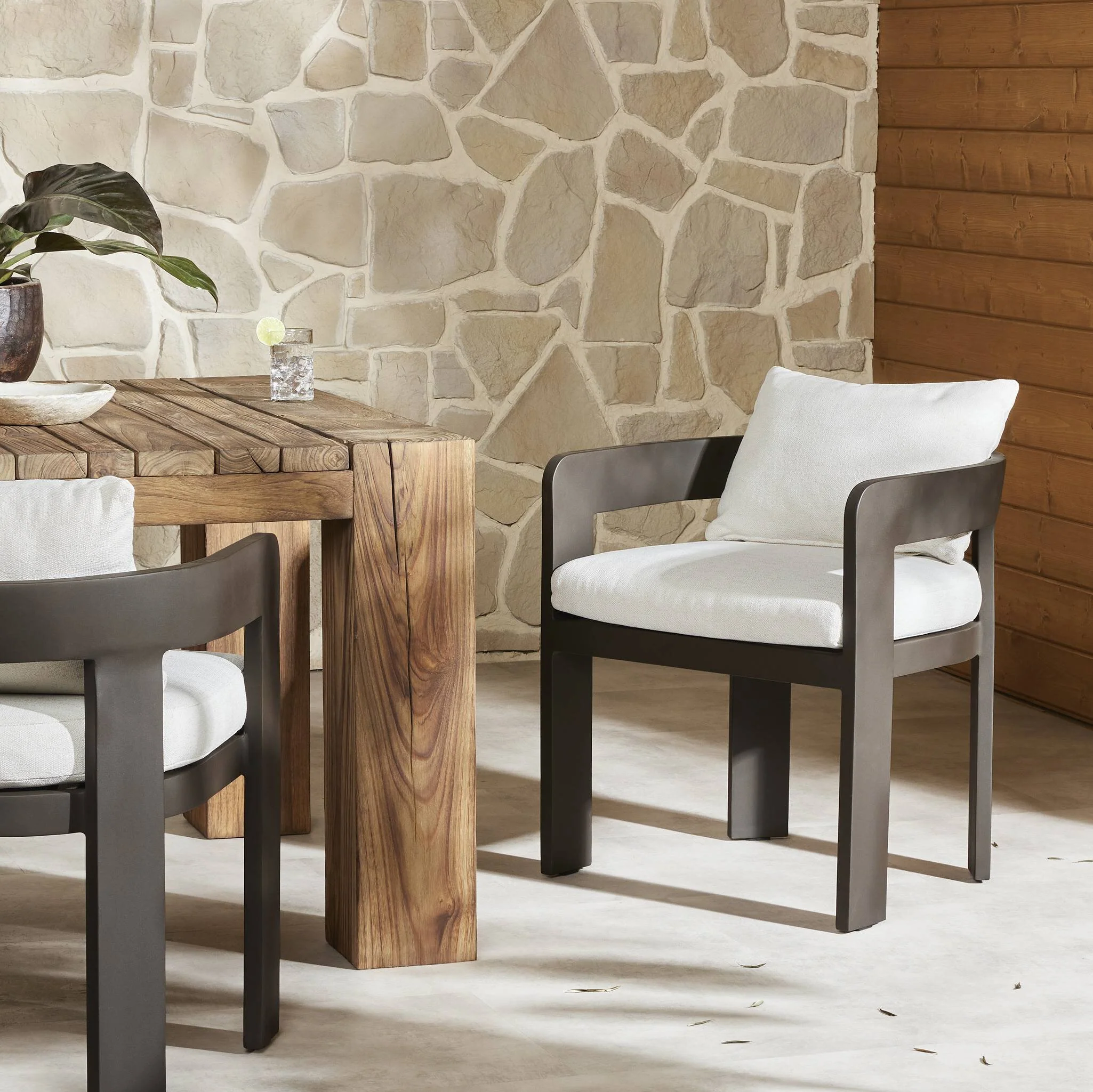 Jackson Outdoor Metal Dining Chair - Image 2