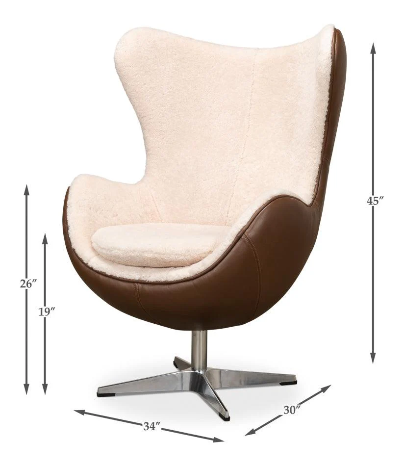 Jacobean Mid 20th Century Egg Chair - Image 6