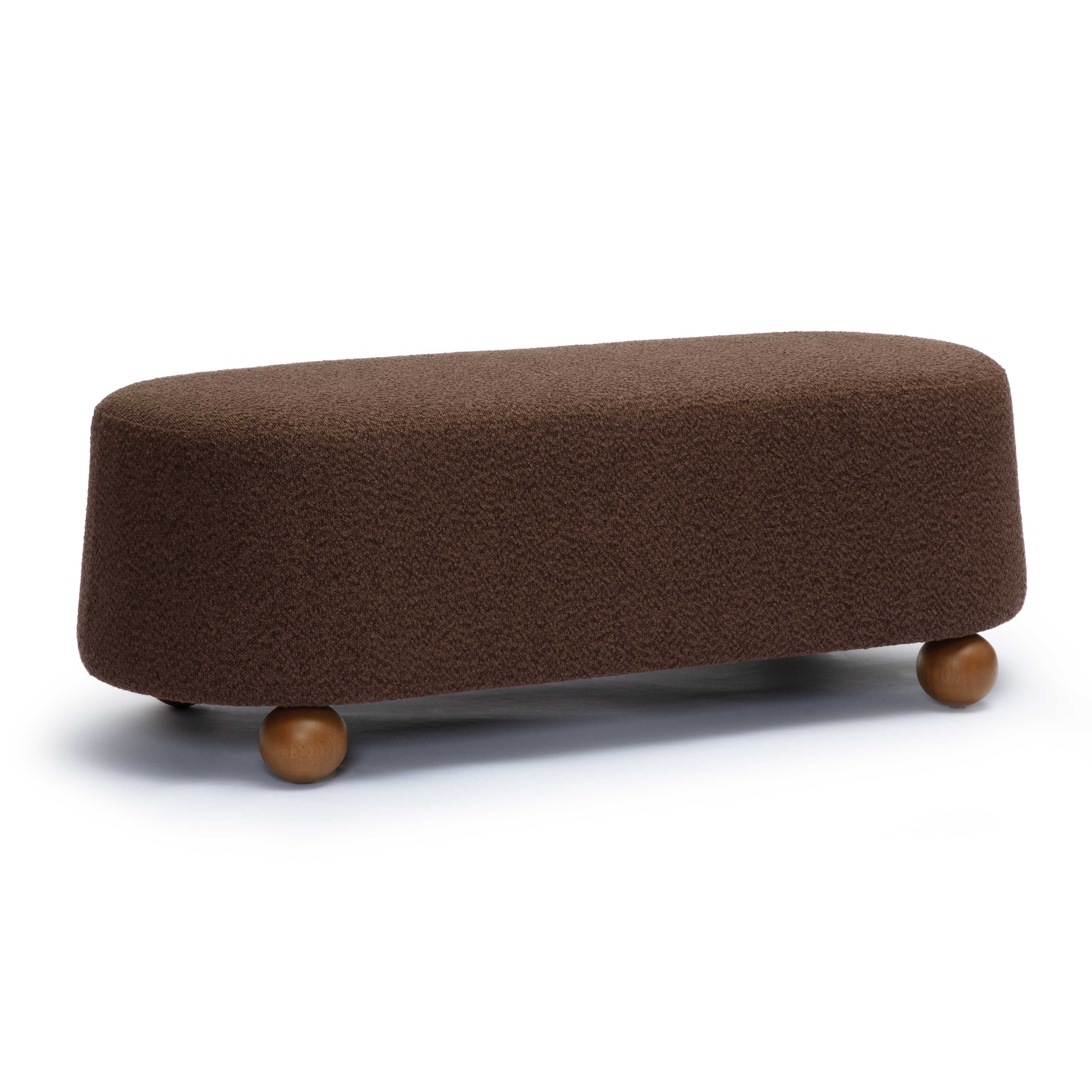Jaine 48" Performance Boucle Large Ottoman - Image 13