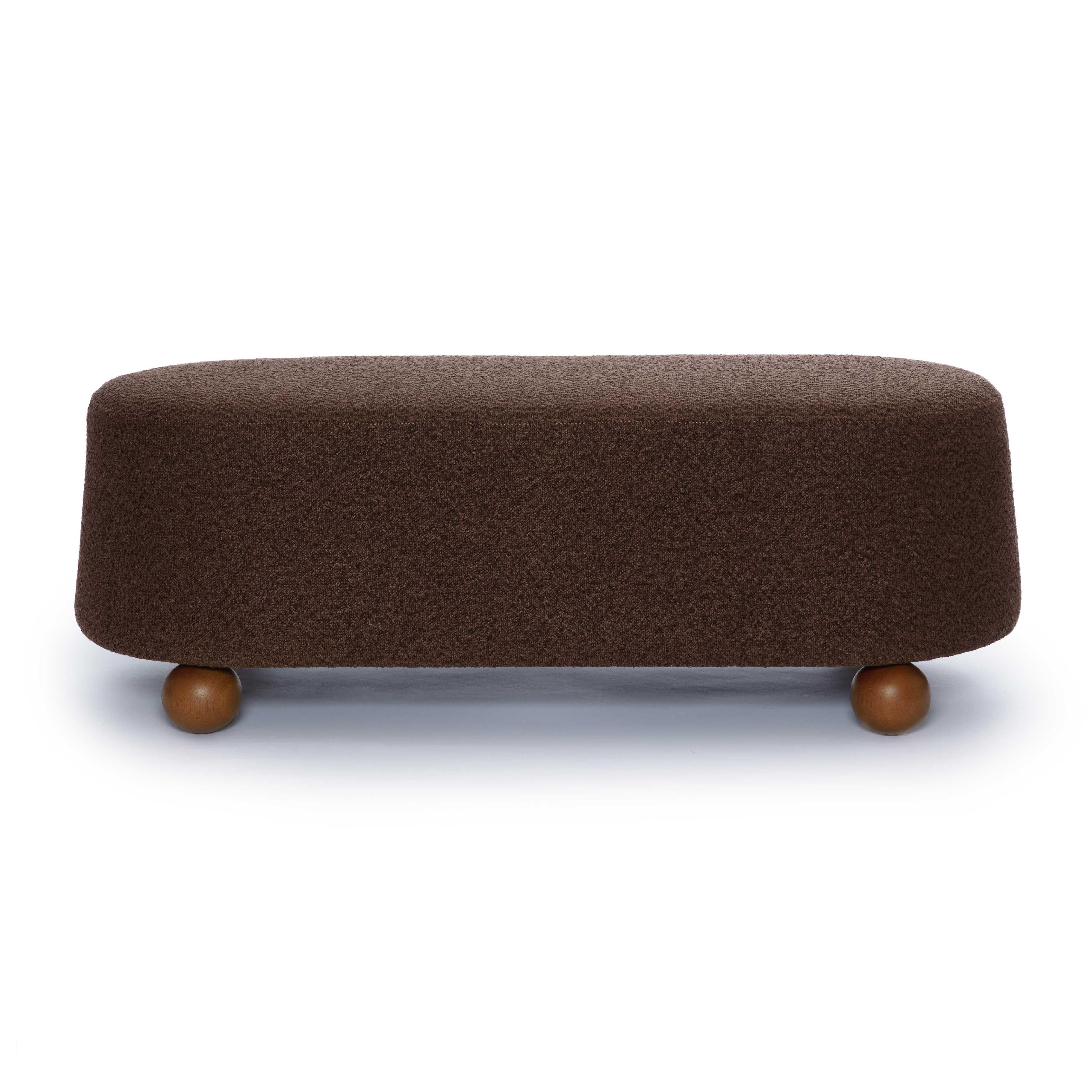 Jaine 48" Performance Boucle Large Ottoman - Image 15