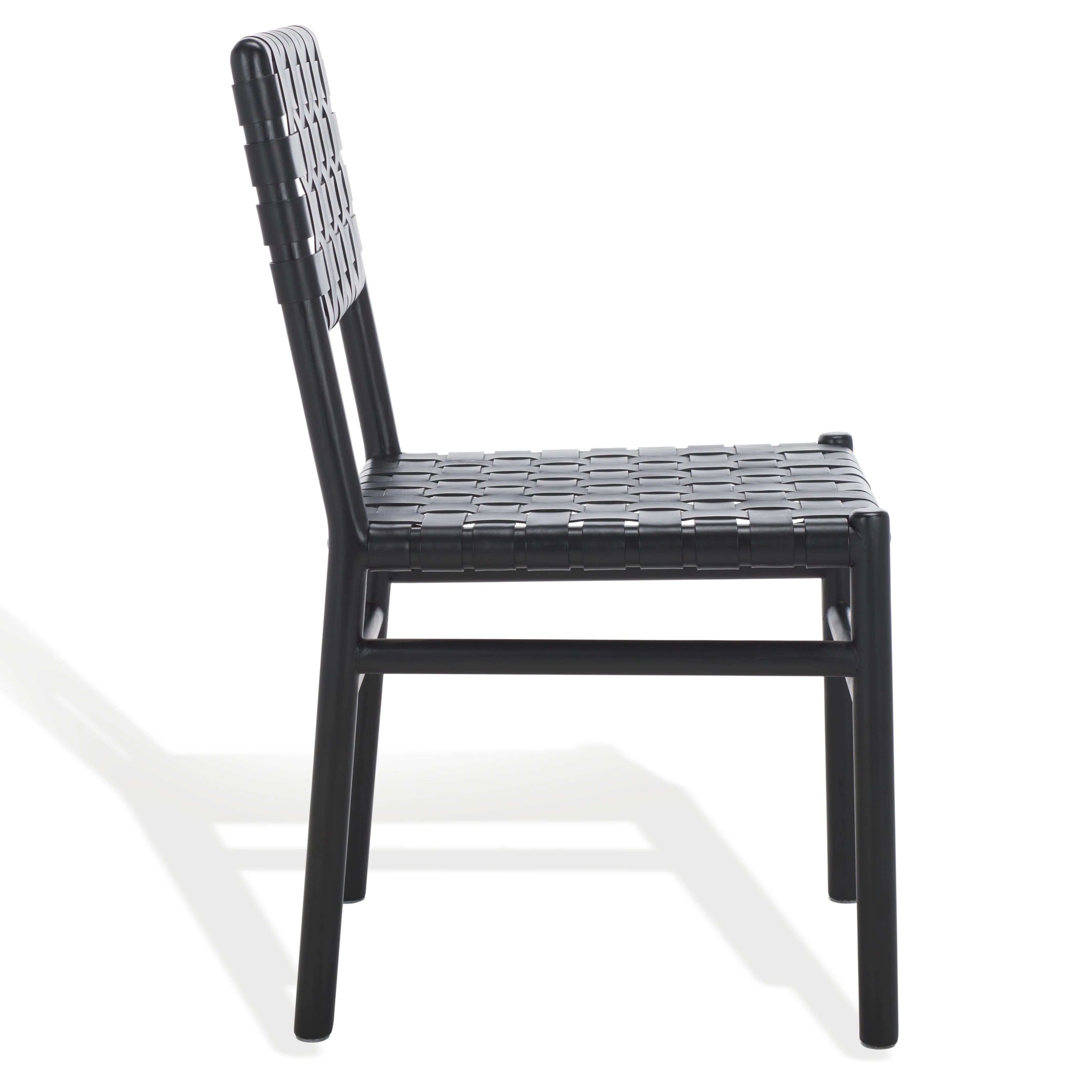 Jeremiah Woven Leather Dining Chair - Set of 2 - Image 30