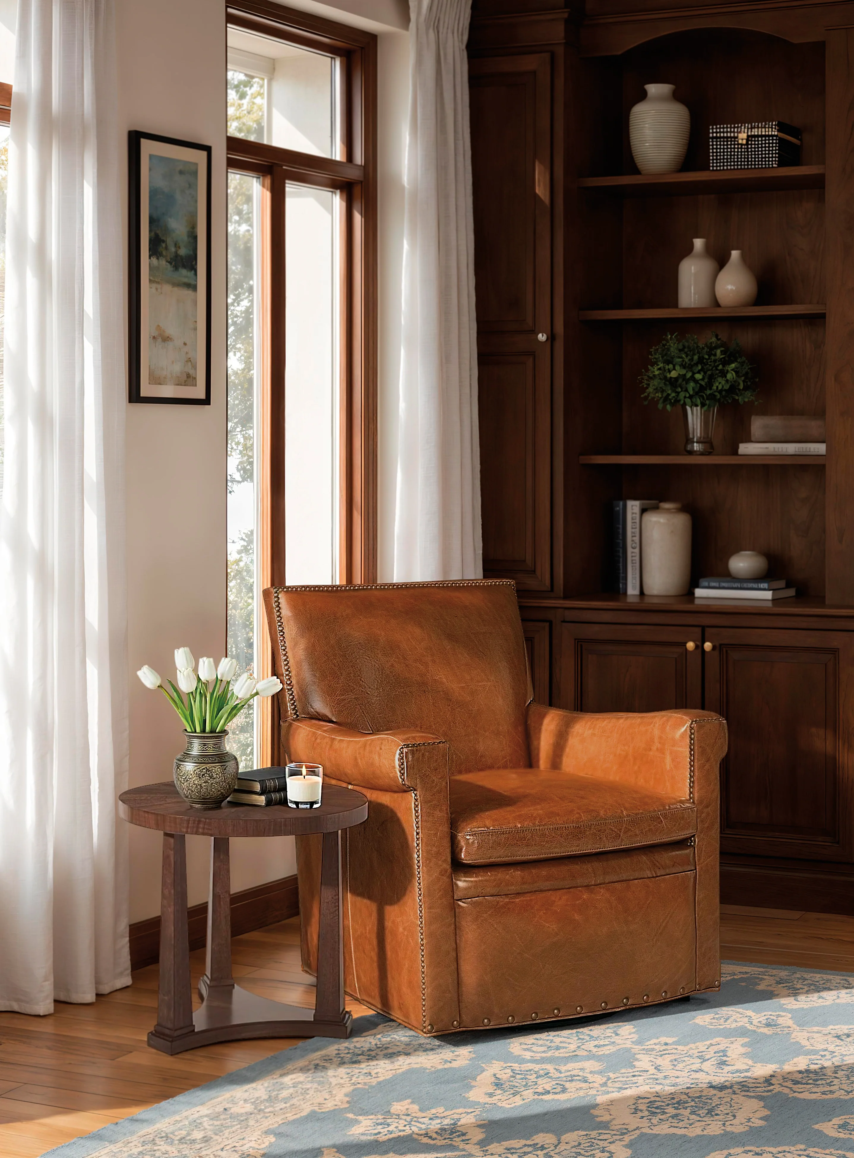 Jilian Swivel Club Chair - Image 4
