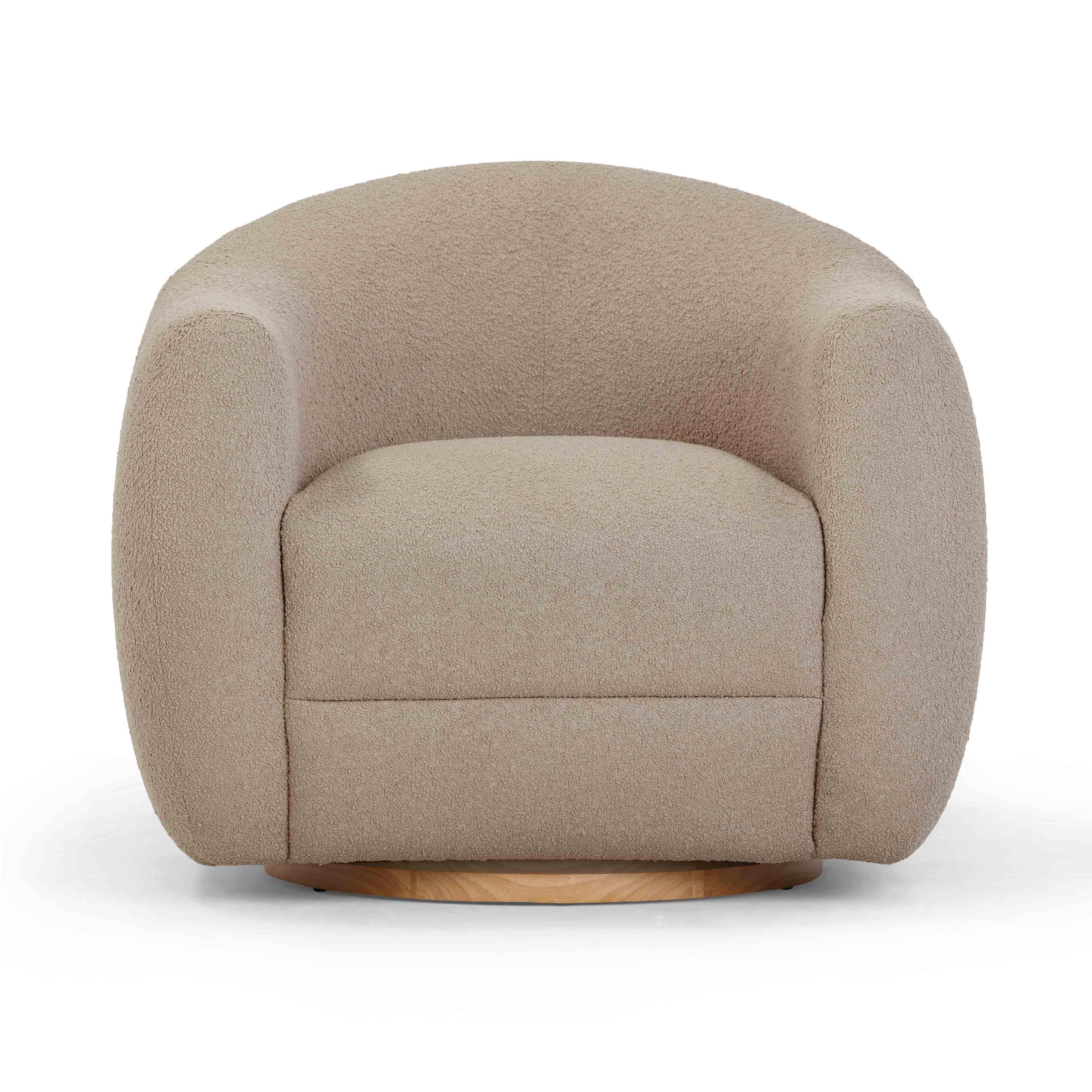 Judy Boucle Swivel Chair - Image 4