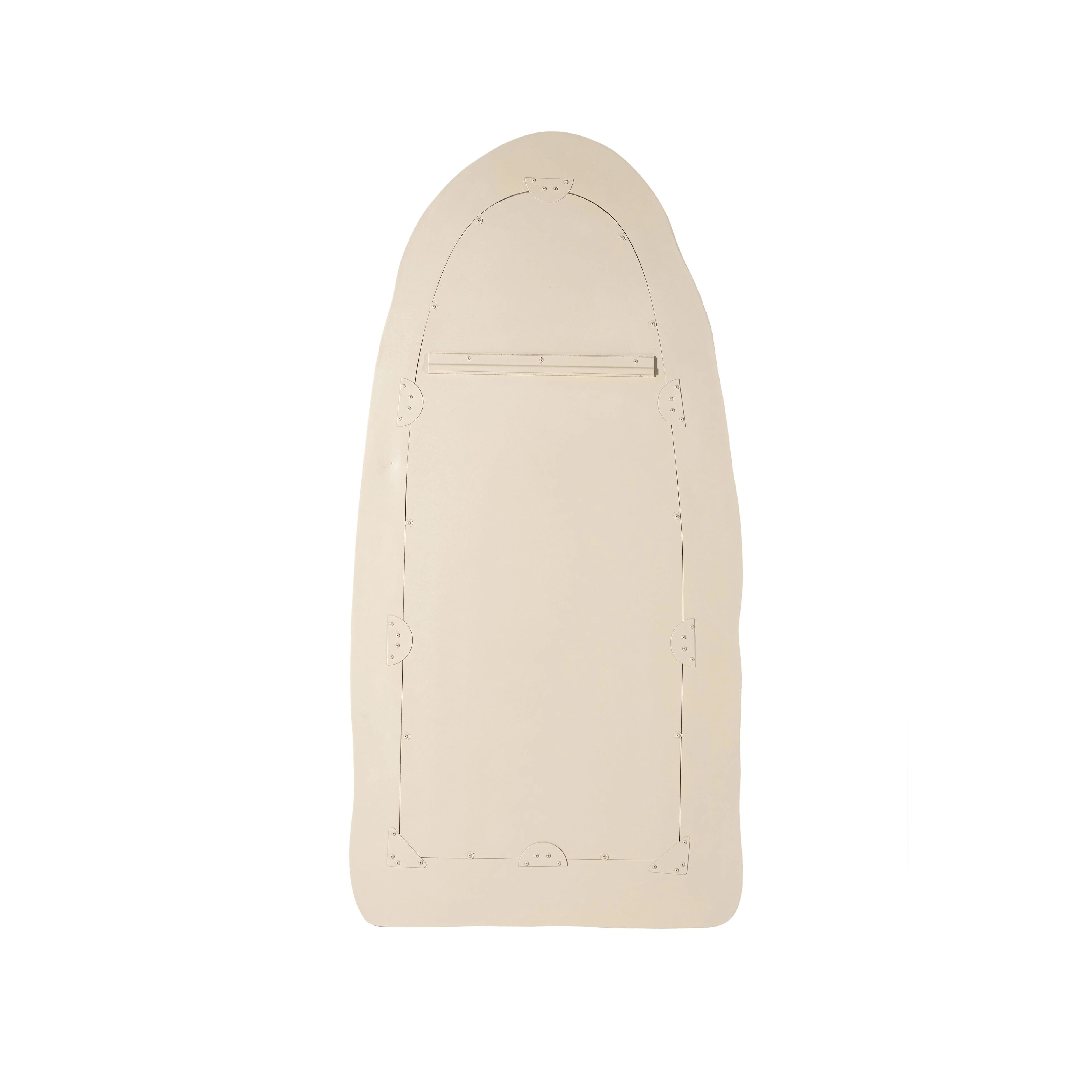 Kaia 32"X64" Cream Textured Small Floor Mirror - Image 5