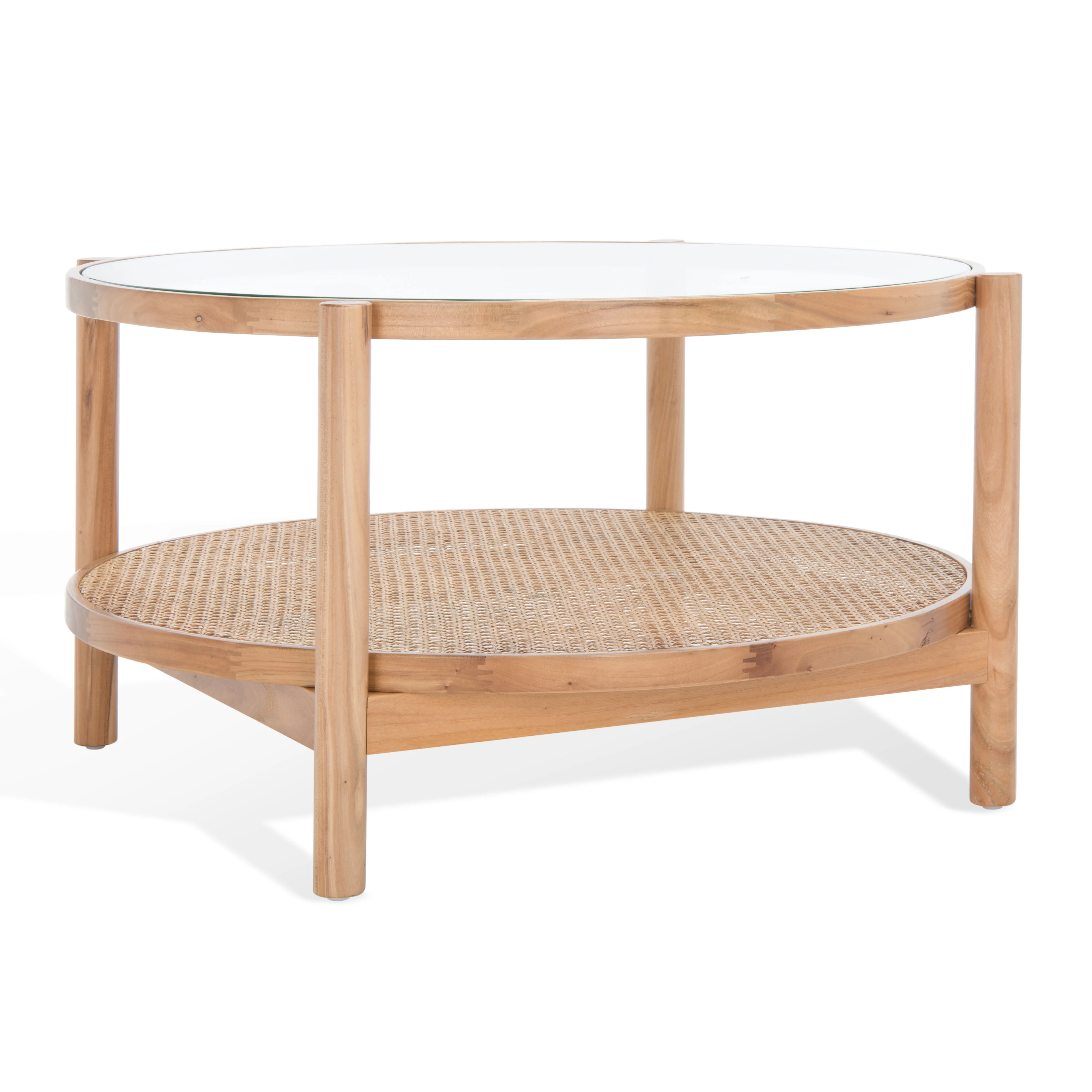 Karyna Rattan And Glass Coffee Table - Image 3