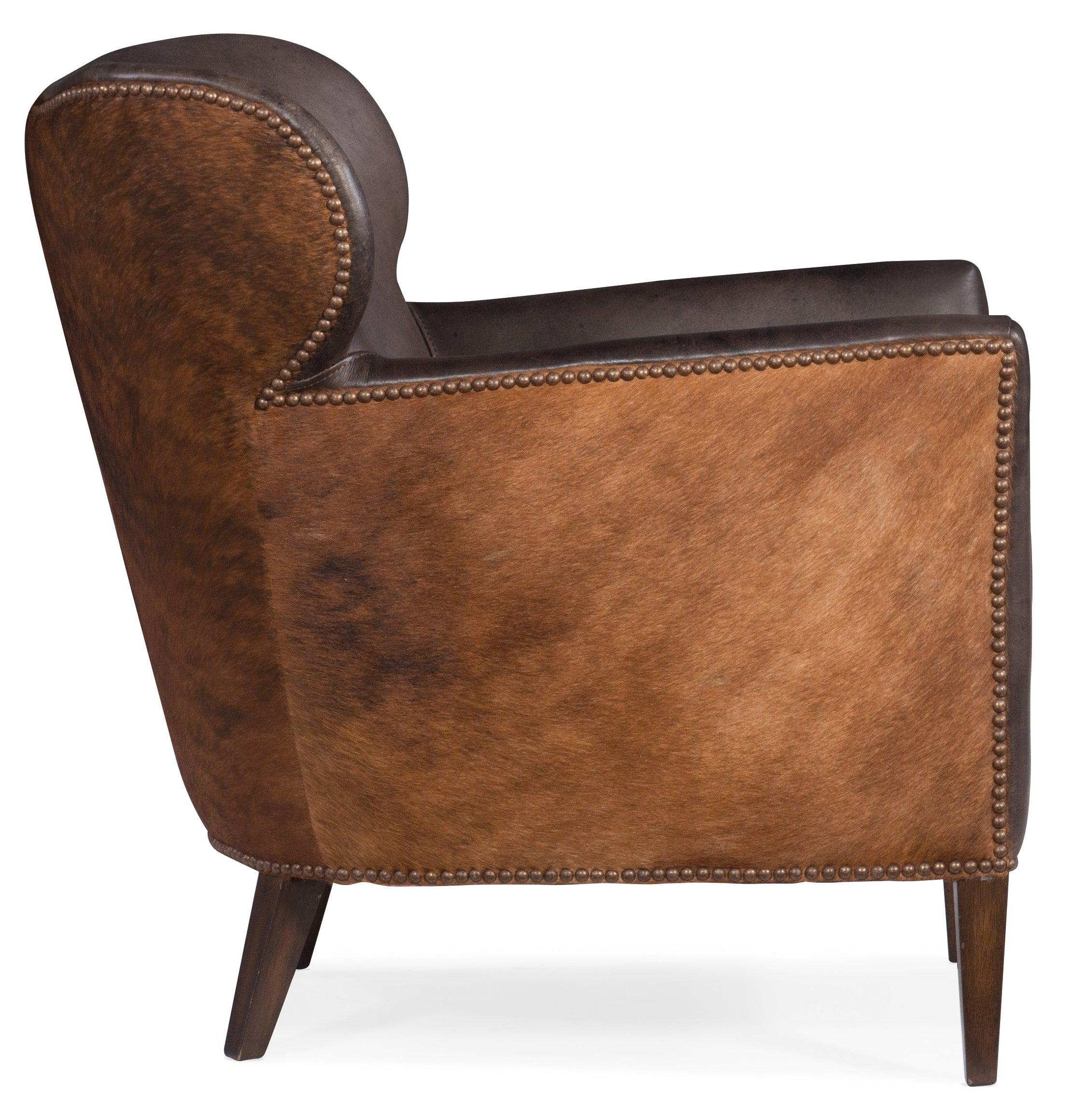 Kato Leather Club Chair with Dark HOH - Image 3