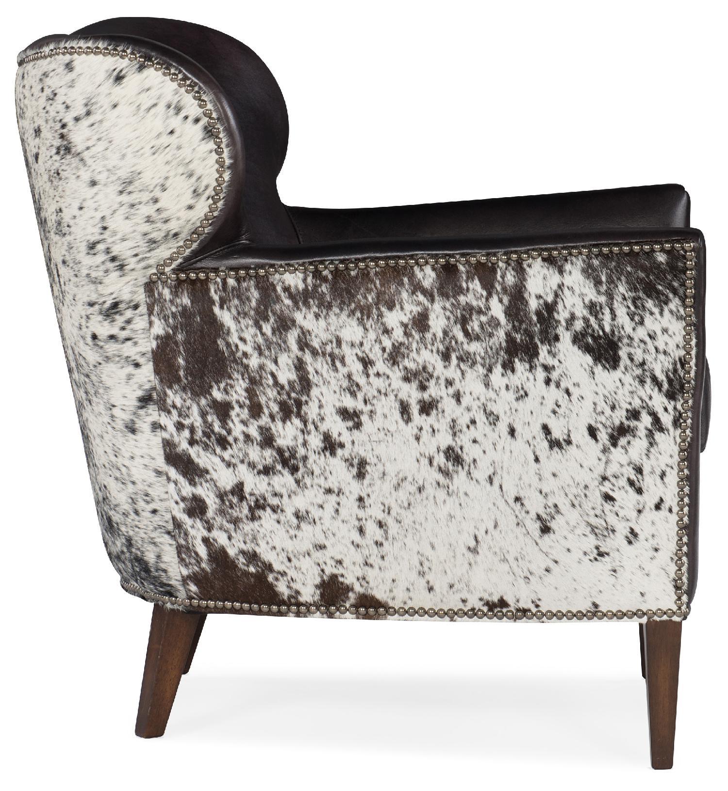 Kato Leather Club Chair with Salt Pepper HOH - Image 3