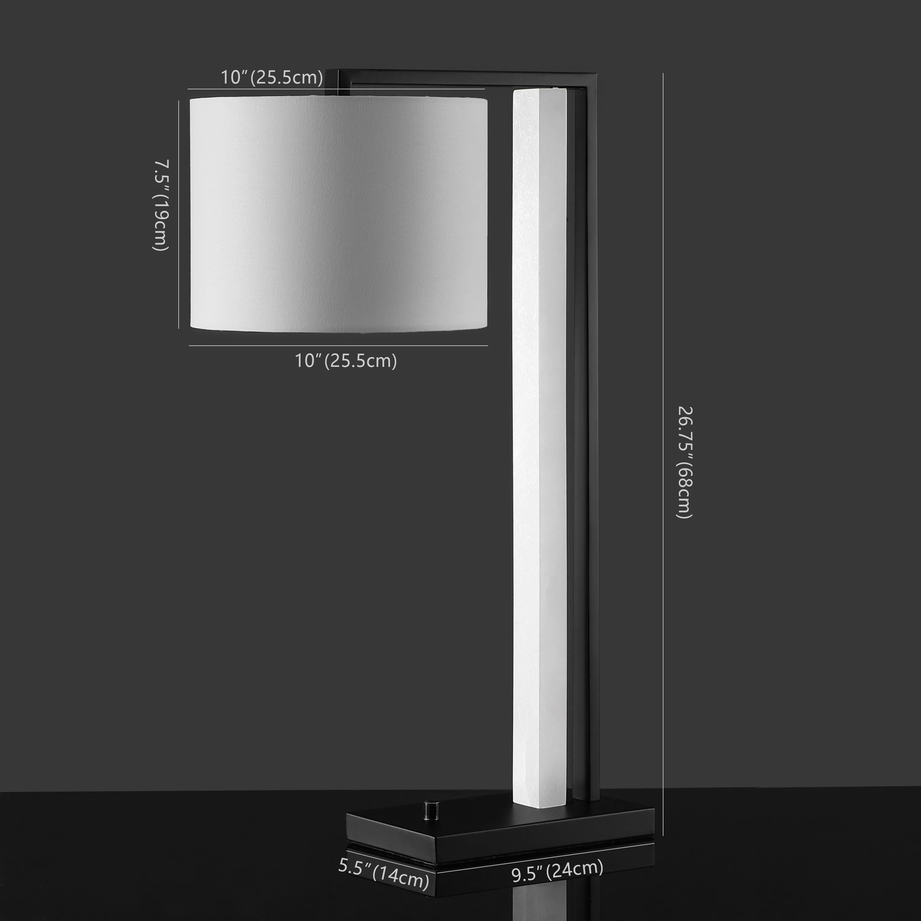 Katryna Alabaster And Metal Table Lamp - Image 3