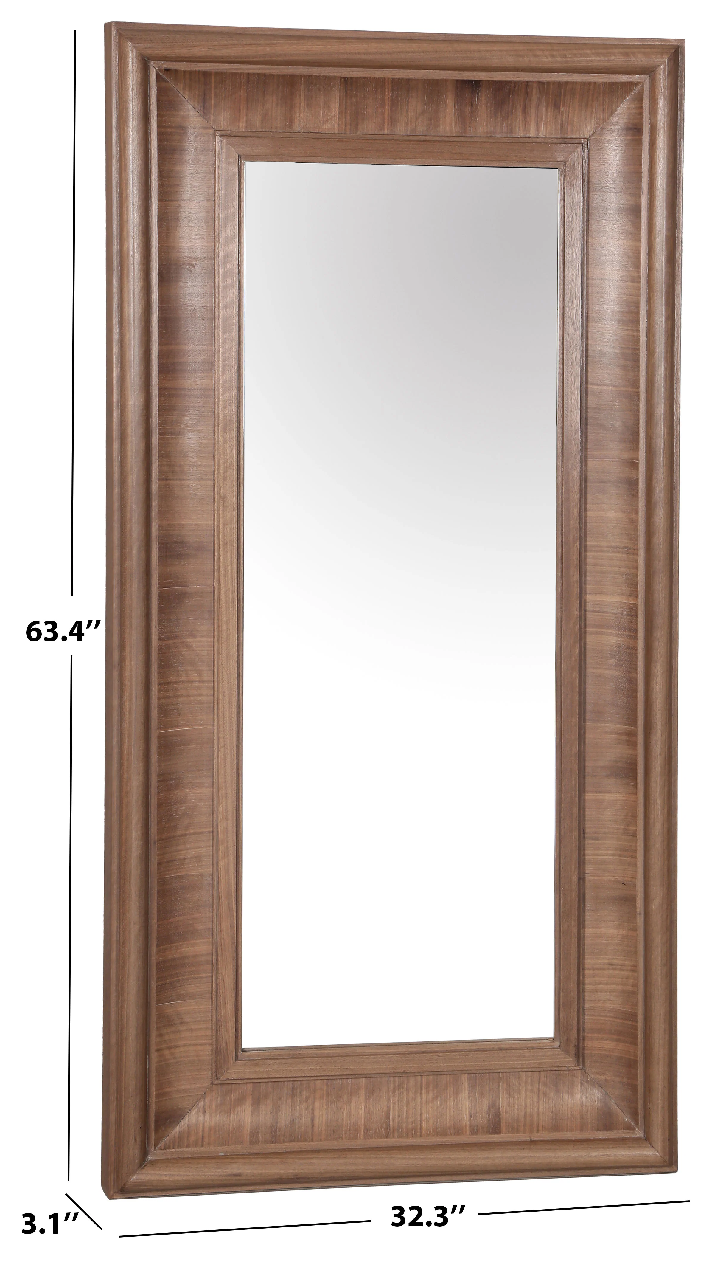 Kaya Rectangle Wood Mirror - Image 11