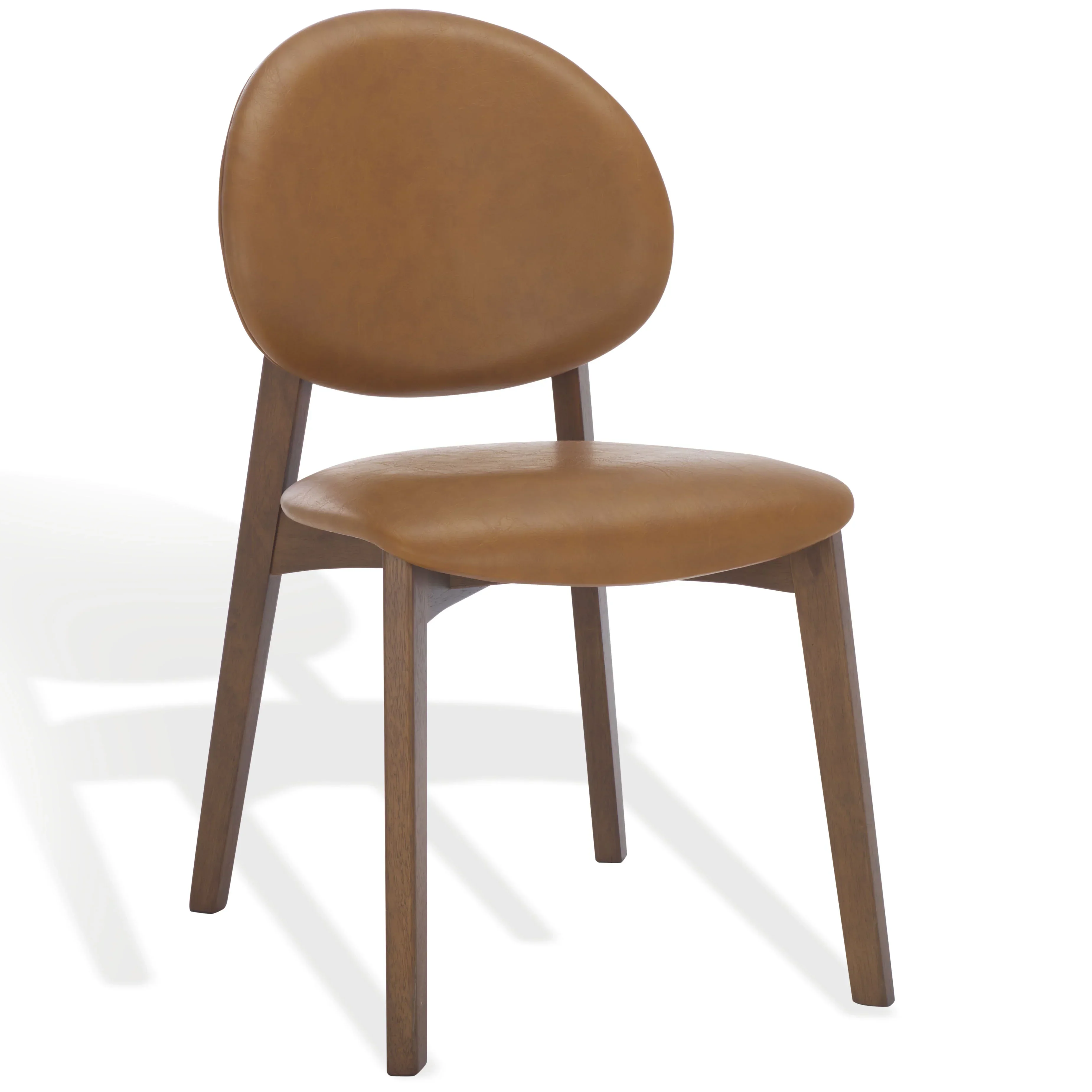 Kayleen Wood And Vegan Leather Dining Chair - Set of 2 - Image 4