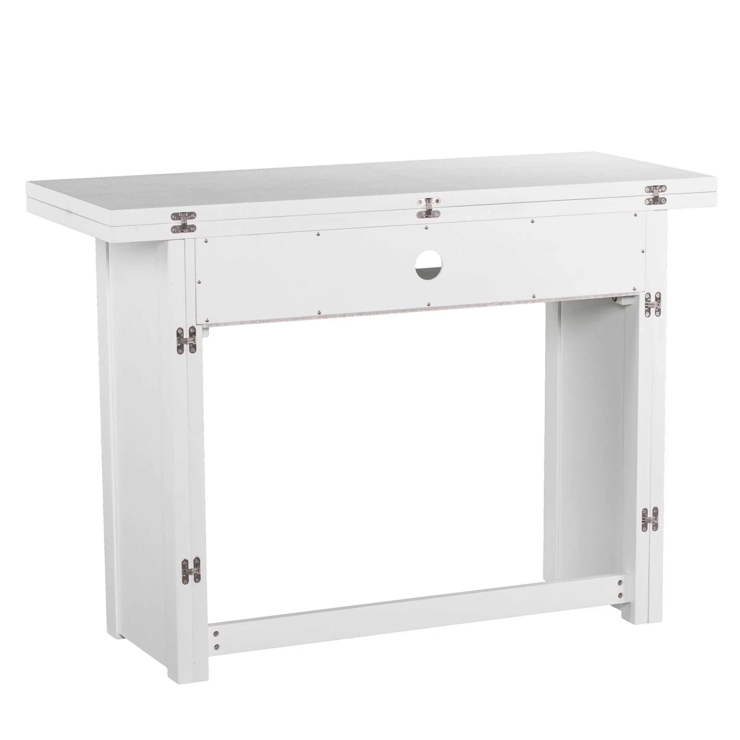 Kempsey Convertible Console-to-Dining Table - White - Image 4