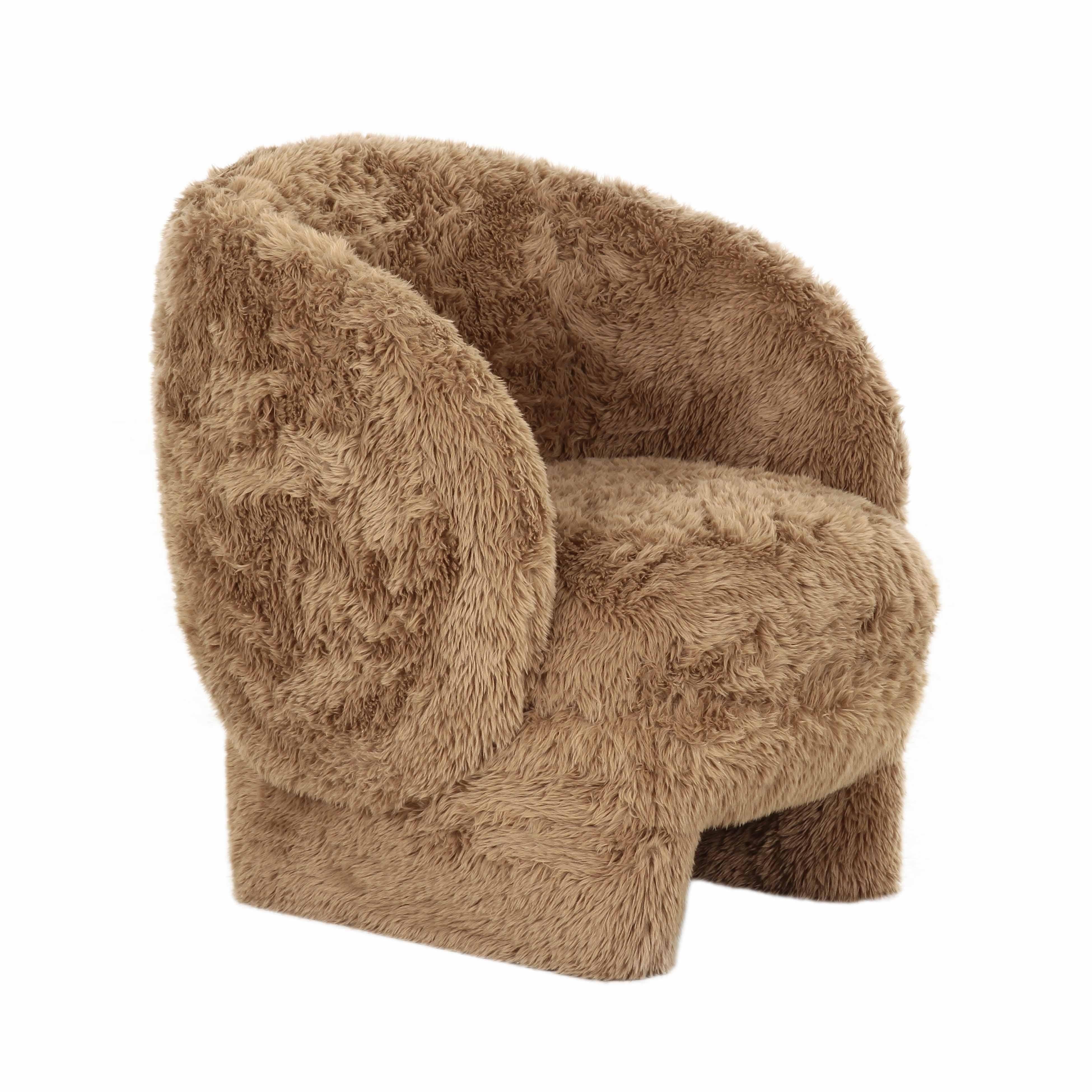 Kiki Contract-Grade Vegan Shearling Accent Chair - Image 7