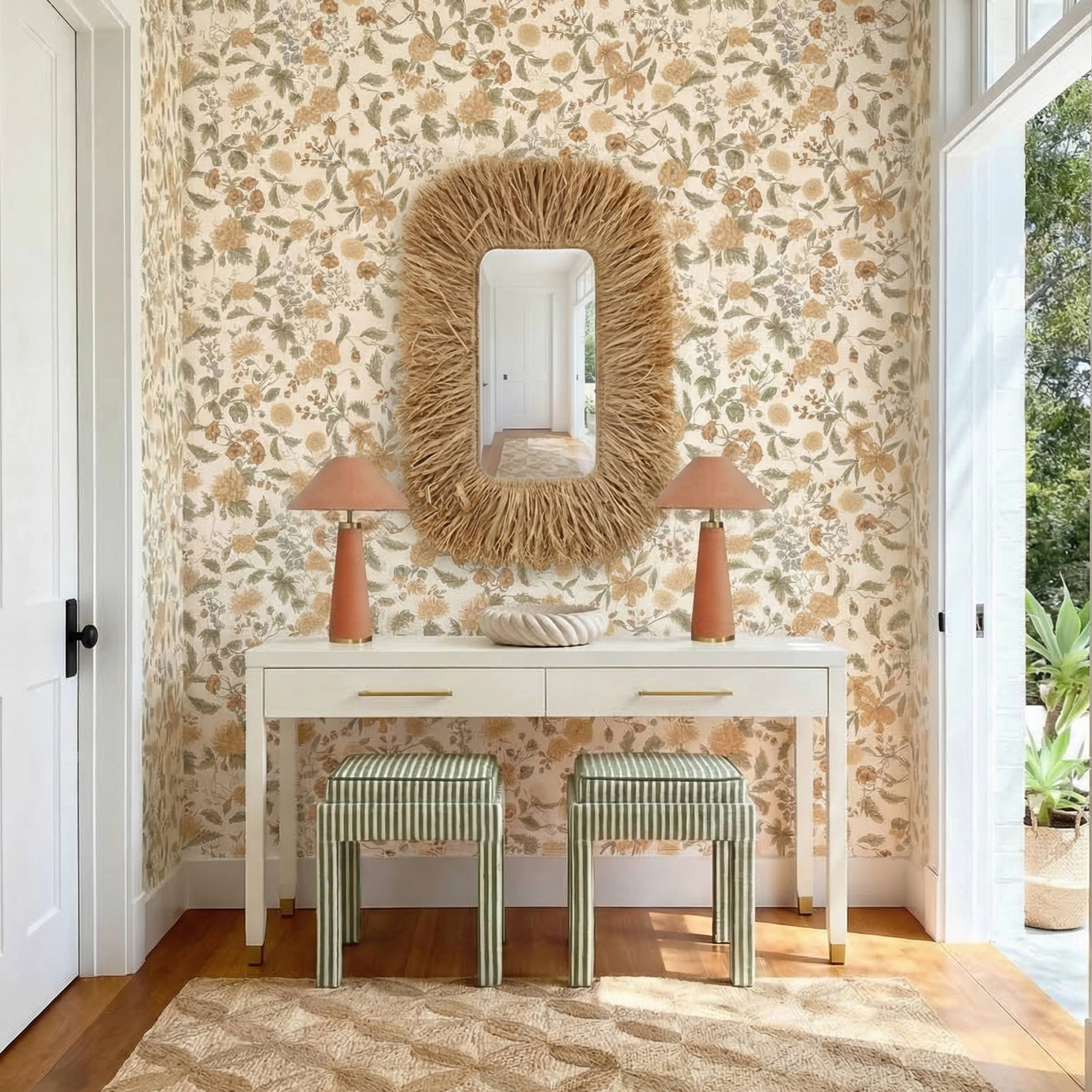 Kora Cotton Jute Contract-Grade Accent Stool - Image 8