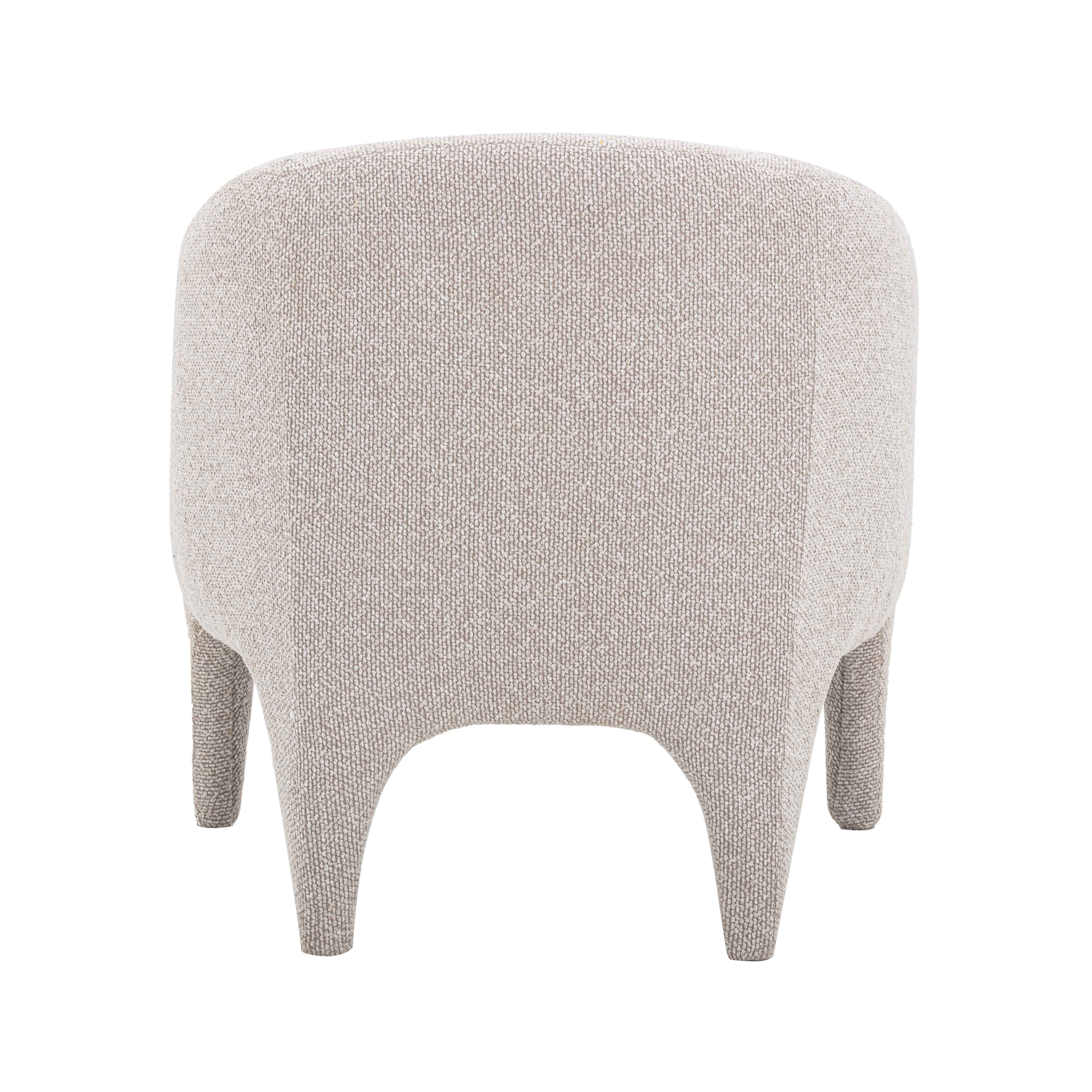 Kris Warm Grey Performance Boucle Accent Chair - Image 5